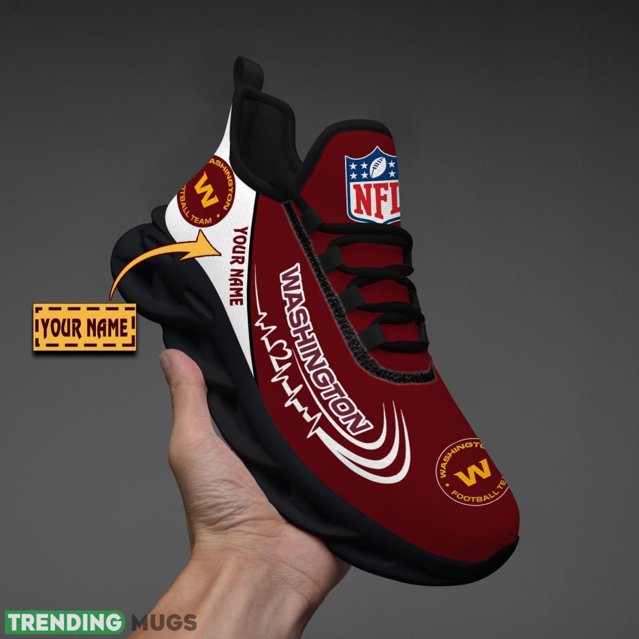 Washington Commanders Lover Running Sneakers Sport Max Soul Shoes For Men Women Custom Name Max Soul Washington Commanders Lover Running Sneakers Sport Max Soul Shoes For Men Women Custom Name Max Soul