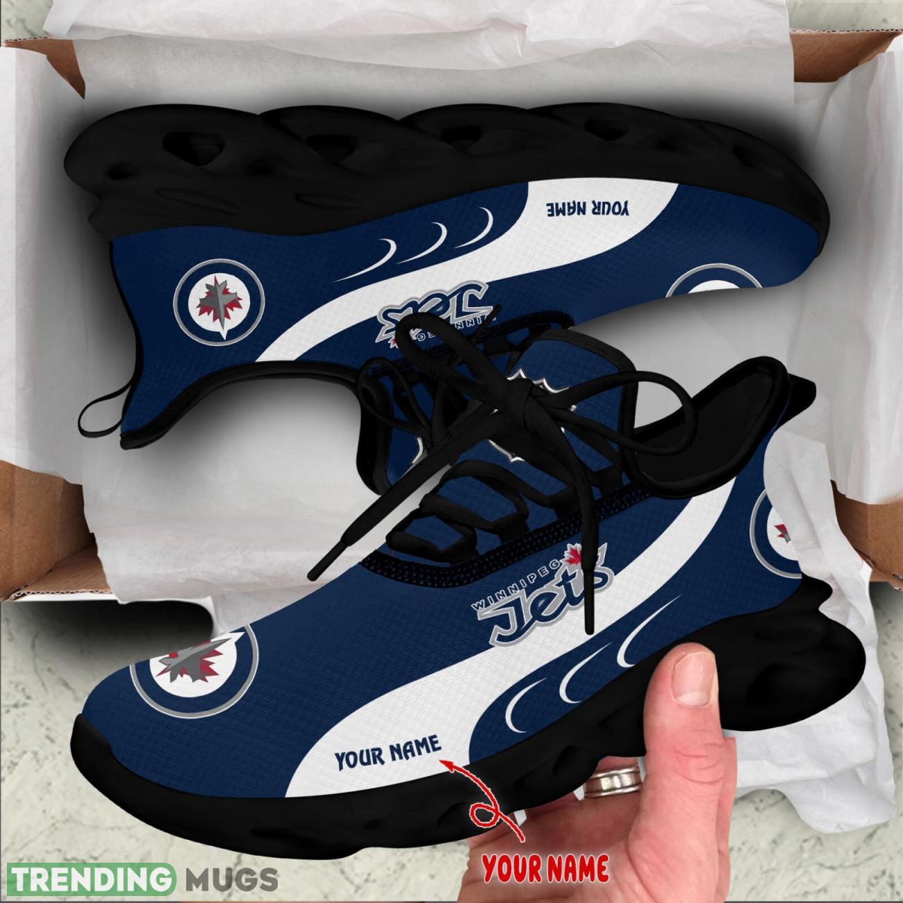 Winnipeg Jets Max Soul Shoes Custom Name Personalized Sneakers Running Gift Max Soul Winnipeg Jets Max Soul Shoes Custom Name Personalized Sneakers Running Gift Max Soul