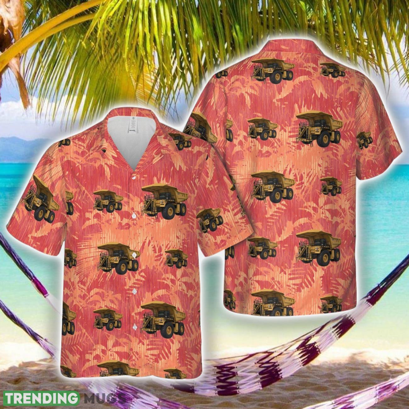 Cat Truck 793F Holiday Hawaiian Shirt Product Photo 1