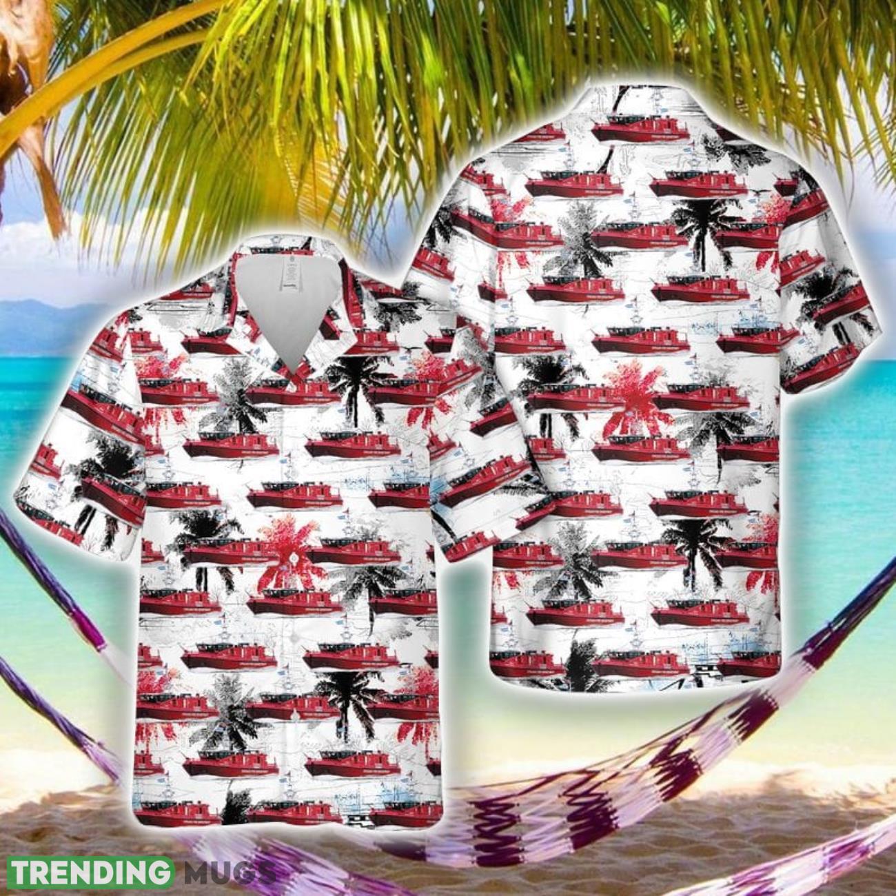 Christopher Wheatley Fireboat Chicago Fire Department Holiday Hawaiian Shirt Product Photo 1