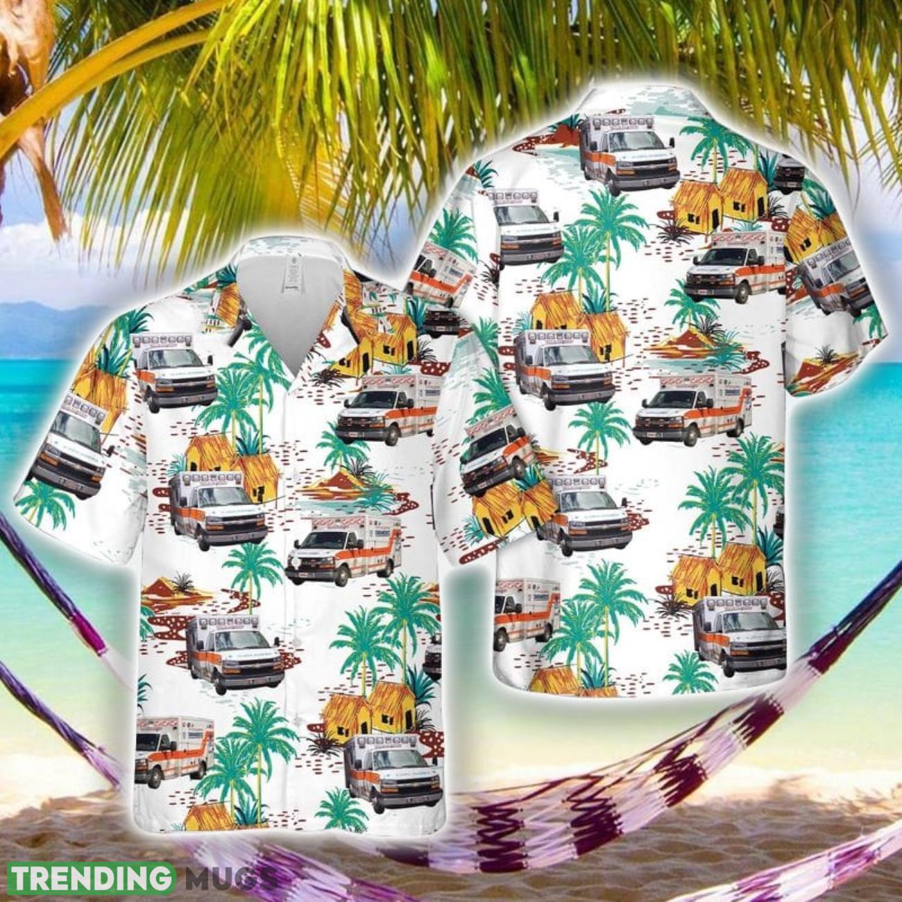 City of Allentown EMS Holiday Hawaiian Shirt Product Photo 1 City of Allentown EMS Holiday Hawaiian Shirt Product Photo 1