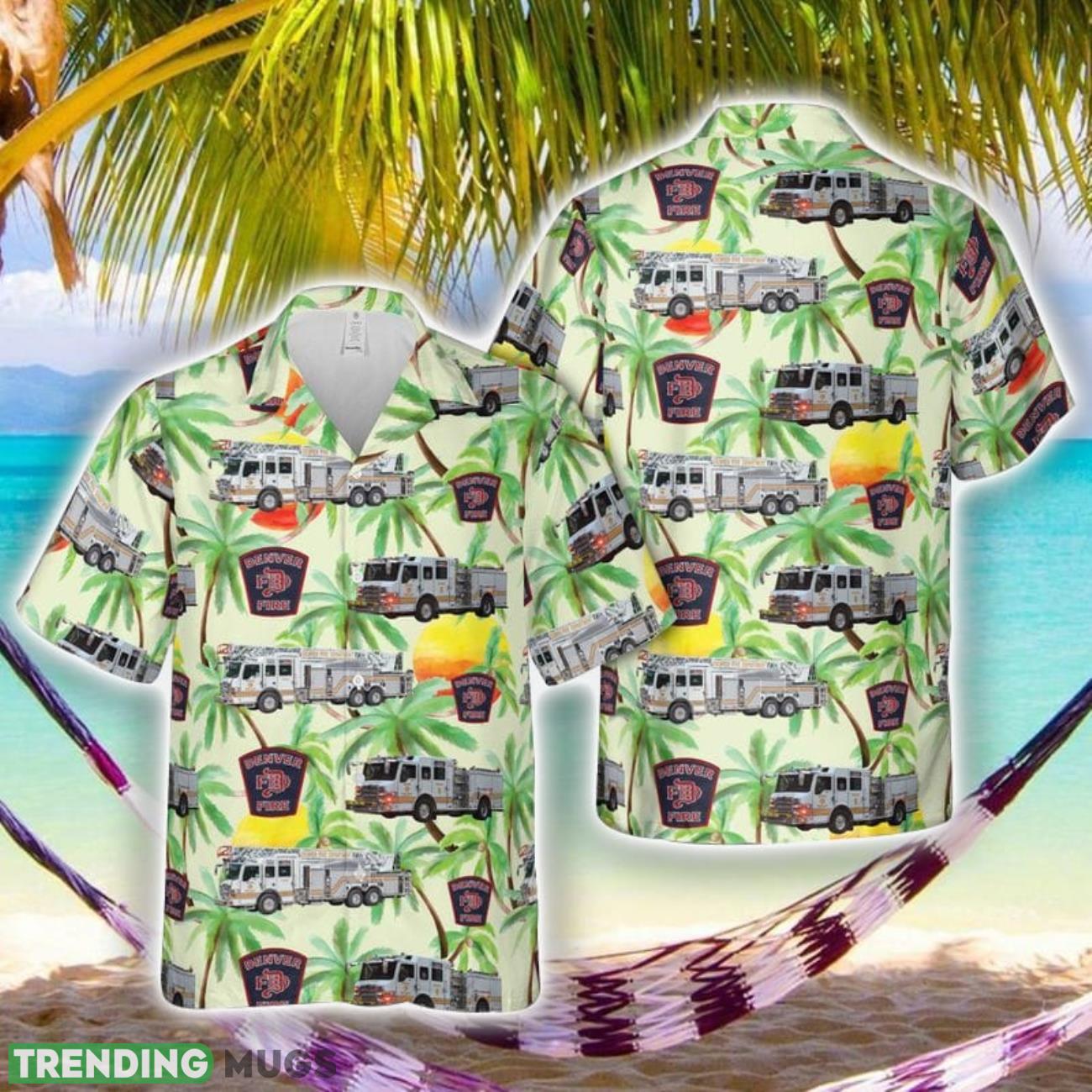 Denver Fire Department, Colorado Holiday Hawaiian Shirt Product Photo 1 Denver Fire Department, Colorado Holiday Hawaiian Shirt Product Photo 1