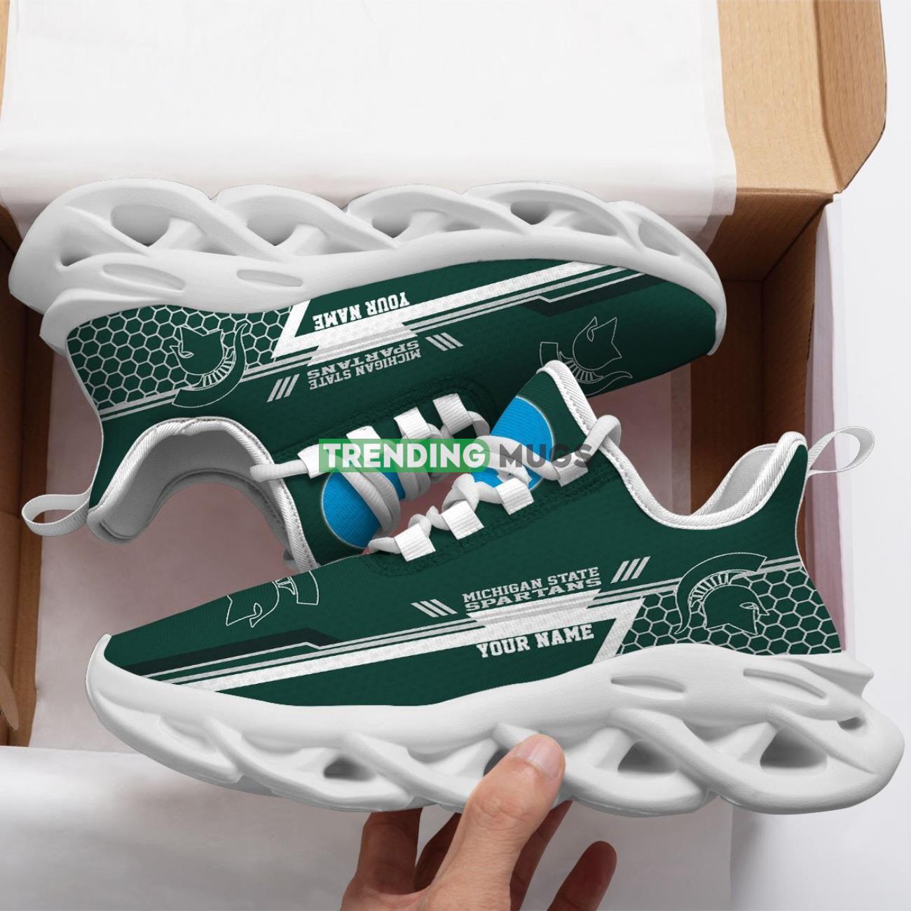 Michigan State Spartans Max Soul Shoes Men Women Sport Sneakers Running Shoes Gift Custom Name Product Photo 1 Michigan State Spartans Max Soul Shoes Men Women Sport Sneakers Running Shoes Gift Custom Name Product Photo 1
