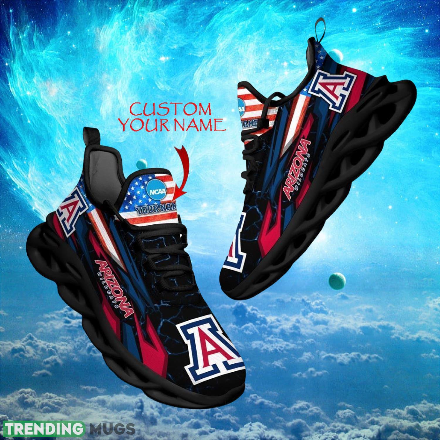 NCAA Arizona Wildcats Design For Fans Loves Custom Your Name Max Soul Shoes Product Photo 1 NCAA Arizona Wildcats Design For Fans Loves Custom Your Name Max Soul Shoes Product Photo 1