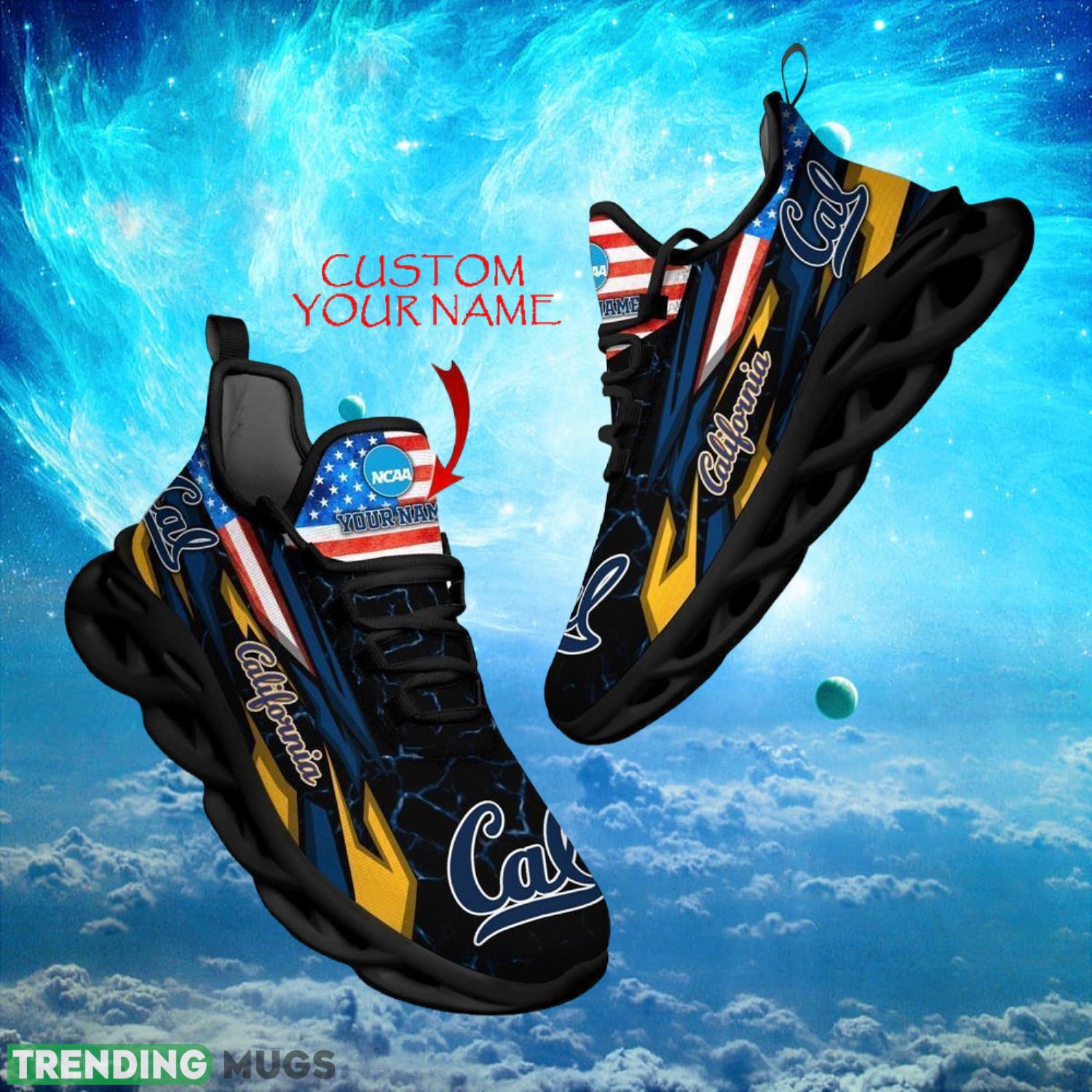 NCAA California Golden Bears Design For Fans Loves Custom Your Name Max Soul Shoes Product Photo 1 NCAA California Golden Bears Design For Fans Loves Custom Your Name Max Soul Shoes Product Photo 1