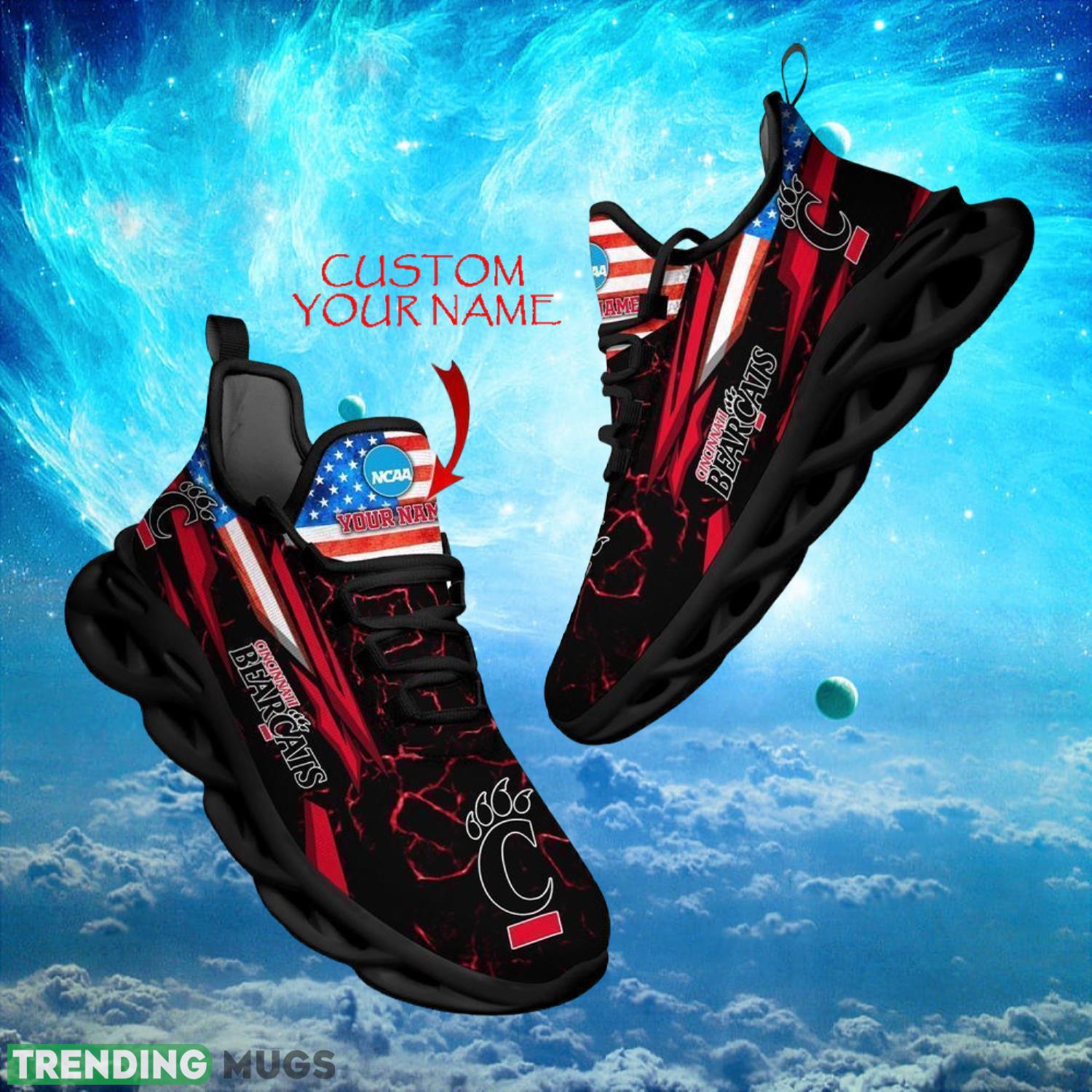 NCAA Cincinnati Bearcats Design For Fans Loves Custom Your Name Max Soul Shoes Product Photo 1 NCAA Cincinnati Bearcats Design For Fans Loves Custom Your Name Max Soul Shoes Product Photo 1