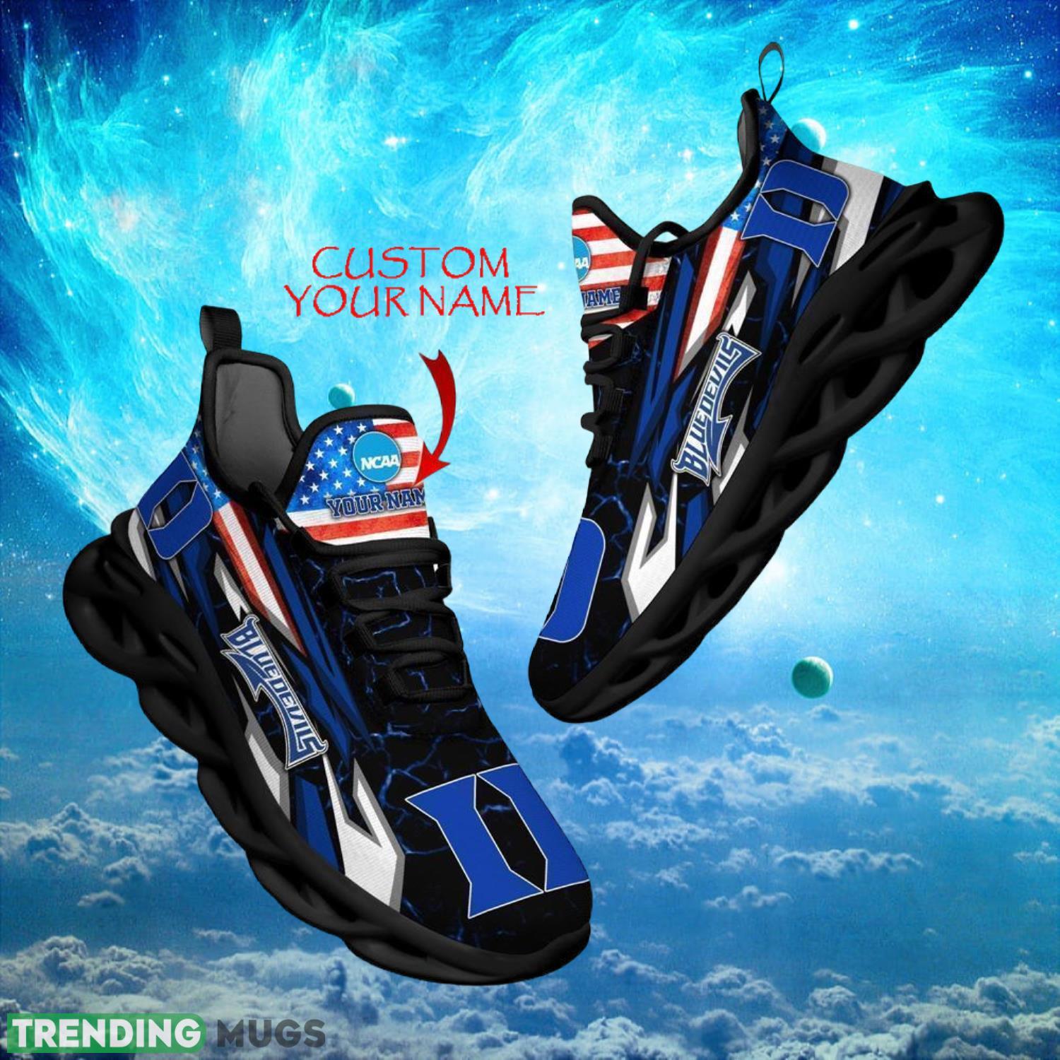 NCAA Duke Blue Devils Design For Fans Loves Custom Your Name Max Soul Shoes Product Photo 1 NCAA Duke Blue Devils Design For Fans Loves Custom Your Name Max Soul Shoes Product Photo 1