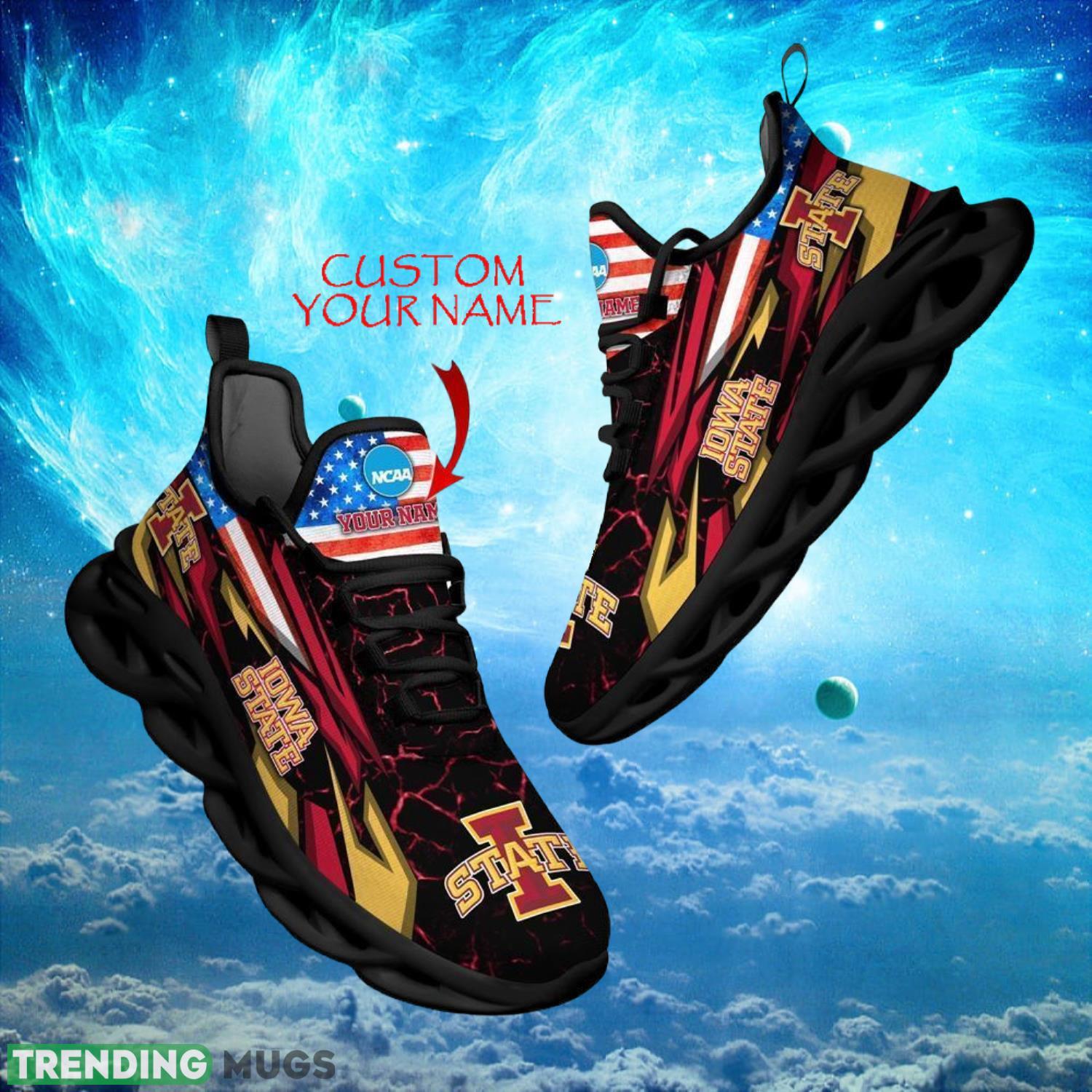 NCAA Iowa State Cyclones Design For Fans Loves Custom Your Name Max Soul Shoes Product Photo 1 NCAA Iowa State Cyclones Design For Fans Loves Custom Your Name Max Soul Shoes Product Photo 1