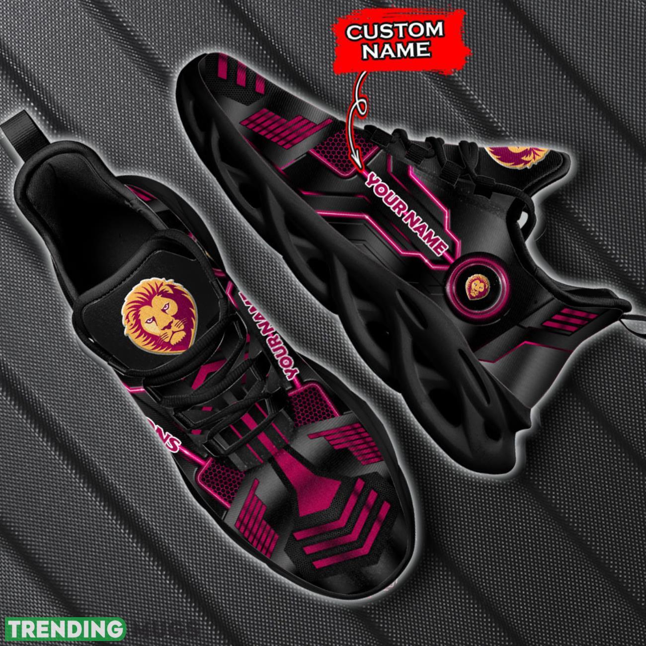 Brisbane Lions AFL Custom Name Trending Shoes Men Women Max Soul Shoes Sneakers Max Soul Brisbane Lions AFL Custom Name Trending Shoes Men Women Max Soul Shoes Sneakers Max Soul