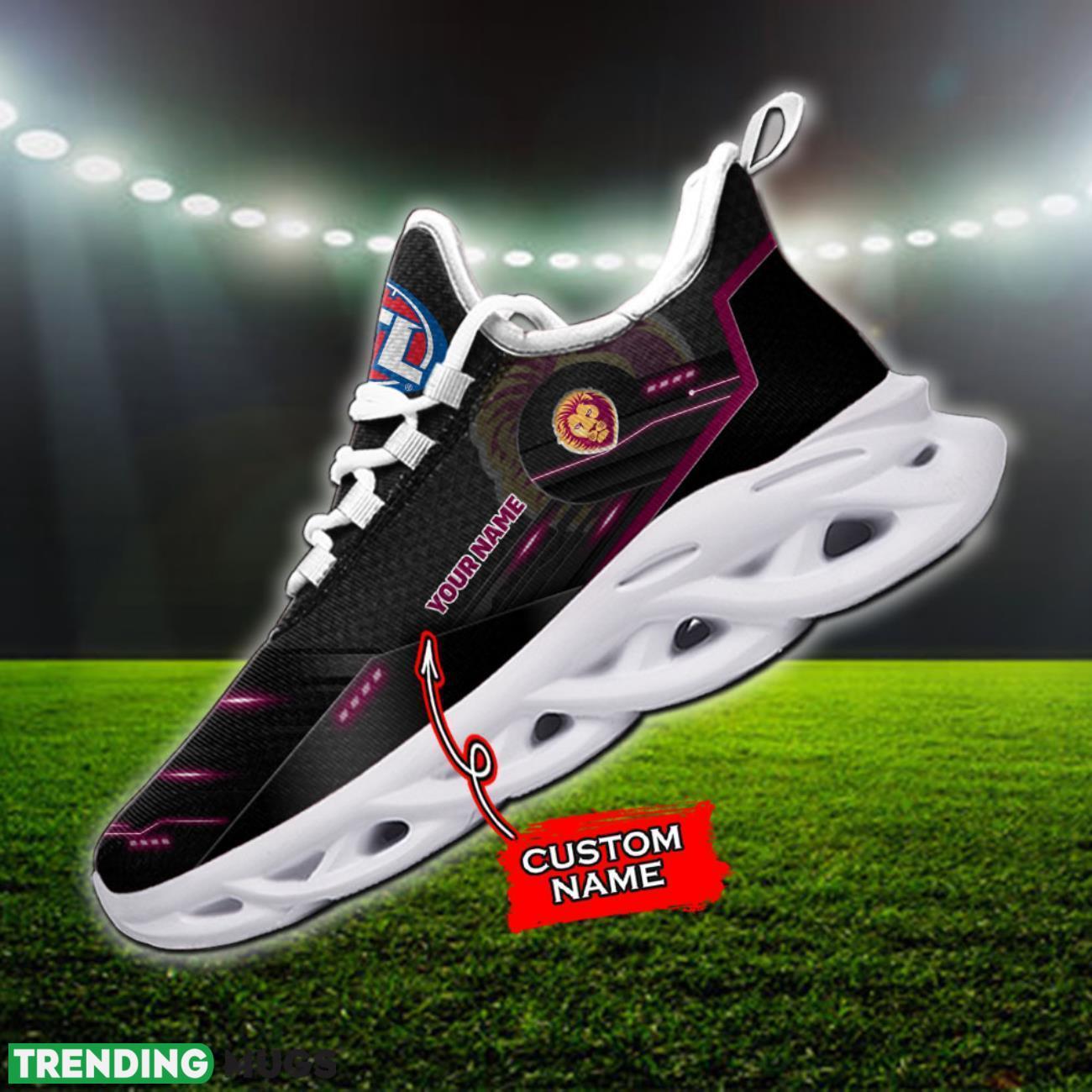 Brisbane Lions AFL Max Soul Shoes 3D Printed Running Sneakers Custom Name Product Photo 1 Brisbane Lions AFL Max Soul Shoes 3D Printed Running Sneakers Custom Name Product Photo 1