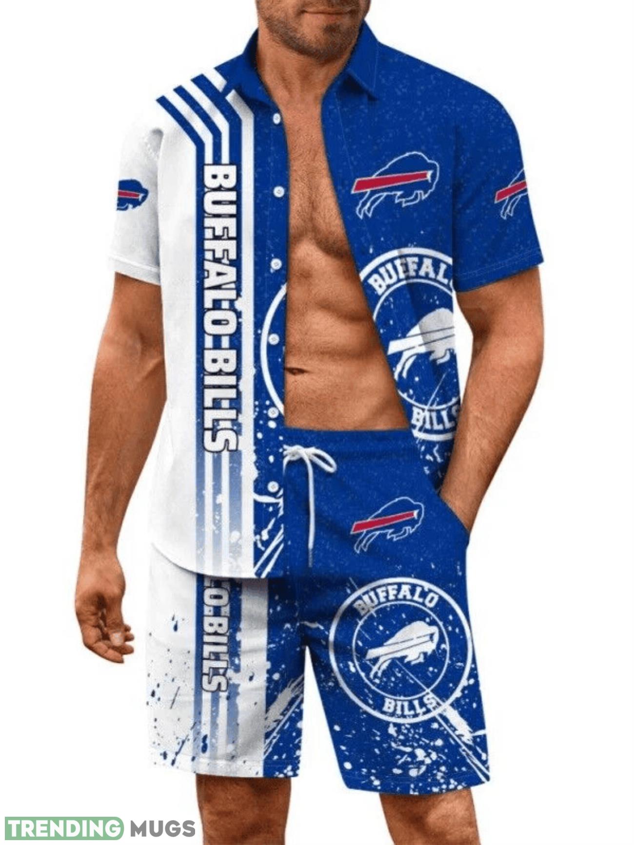 Buffalo Bills Summer Hawaiian Shirt And Shorts Limited For Fans Hawaiian & Short Buffalo Bills Summer Hawaiian Shirt And Shorts Limited For Fans Hawaiian & Short