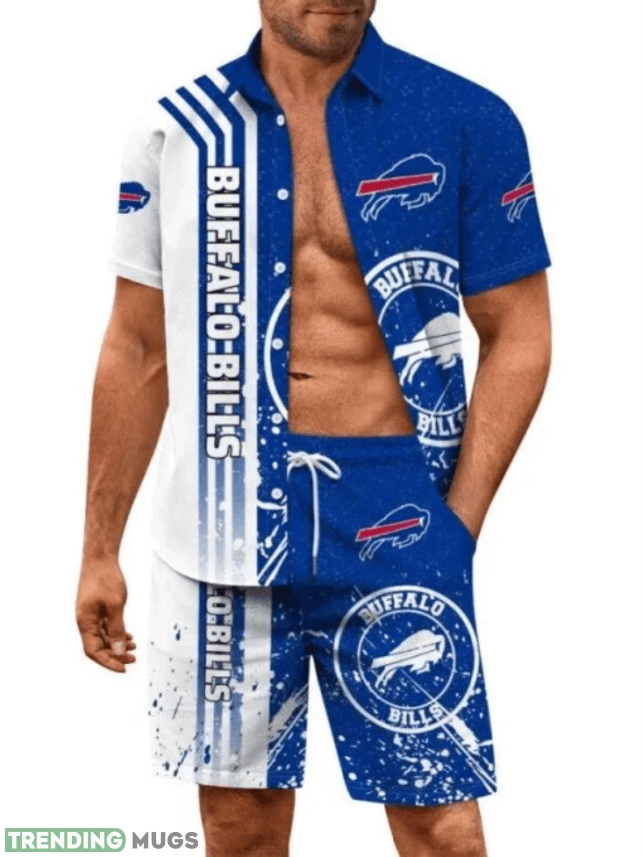 Buffalo Bills Summer Hawaiian Shirt And Shorts Limited For Fans Product Photo 1 Buffalo Bills Summer Hawaiian Shirt And Shorts Limited For Fans Product Photo 1