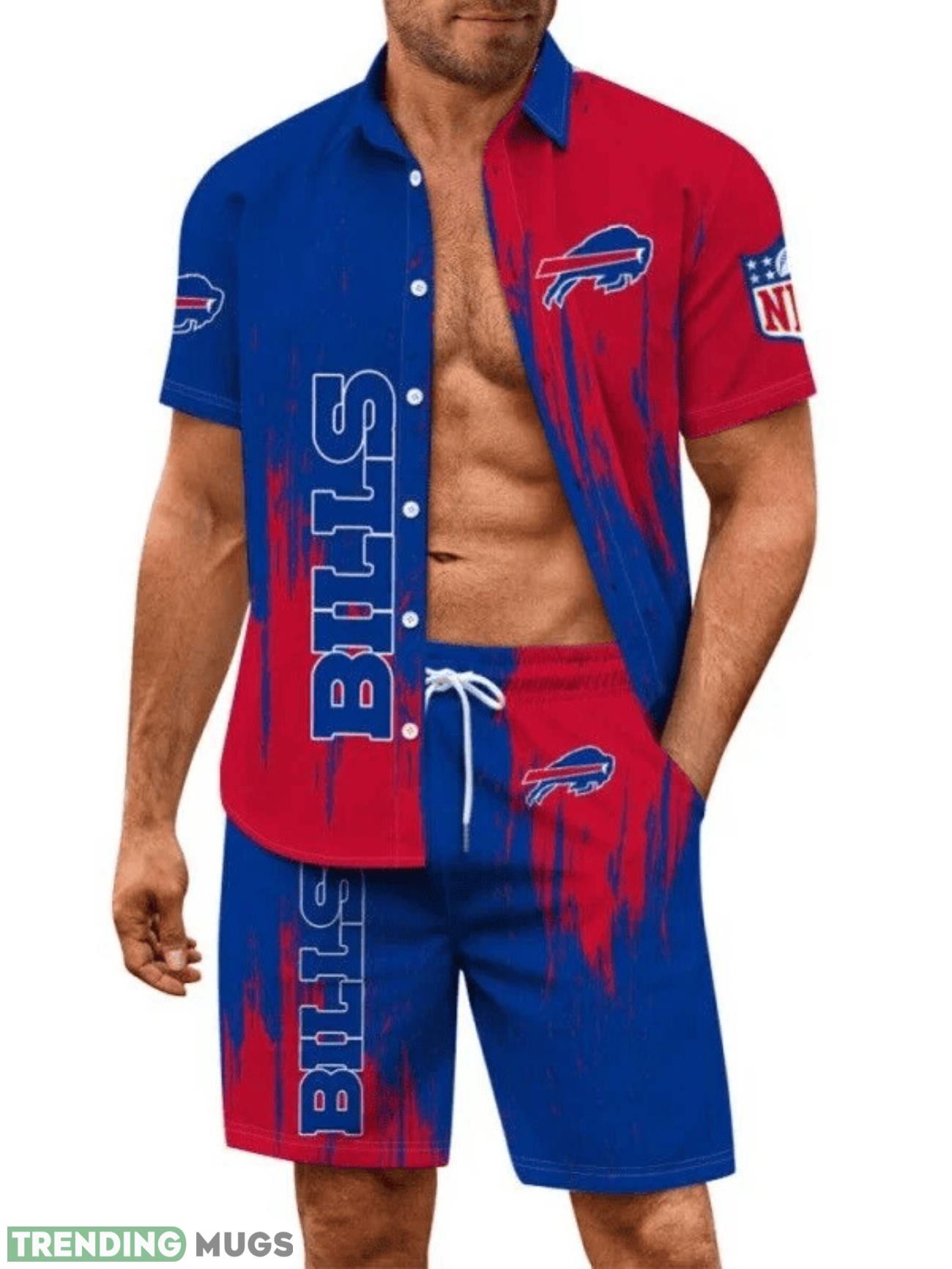 Buffalo Bills Summer Hawaiian Shirt And Shorts Vintage Beach Shirt For Fans Hawaiian & Short Buffalo Bills Summer Hawaiian Shirt And Shorts Vintage Beach Shirt For Fans Hawaiian & Short