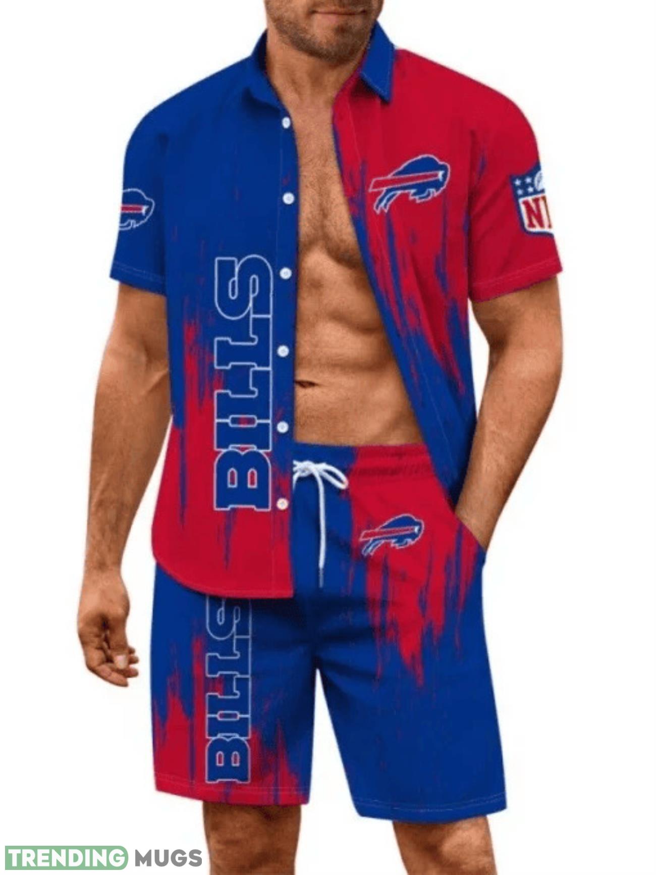 Buffalo Bills Summer Hawaiian Shirt And Shorts Vintage Beach Shirt For Fans Product Photo 1 Buffalo Bills Summer Hawaiian Shirt And Shorts Vintage Beach Shirt For Fans Product Photo 1