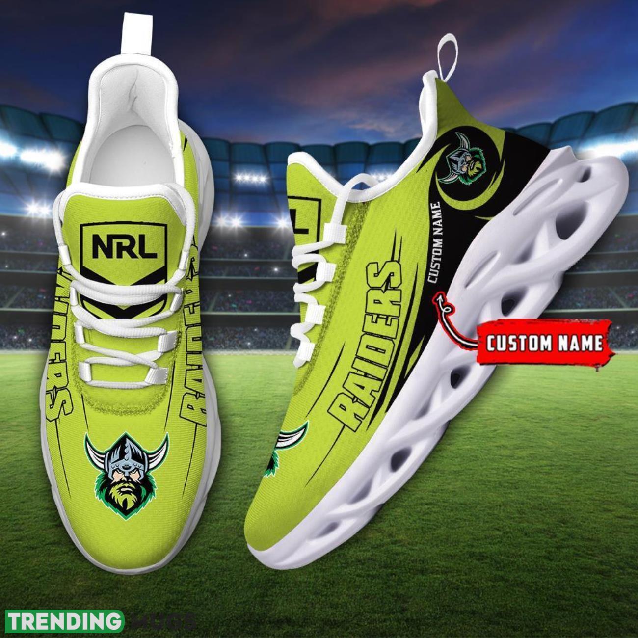 Canberra Raiders NRL Max Soul Shoes Sneakers Sport Gift For Fans Running Shoes Custom Name Max Soul Canberra Raiders NRL Max Soul Shoes Sneakers Sport Gift For Fans Running Shoes Custom Name Max Soul