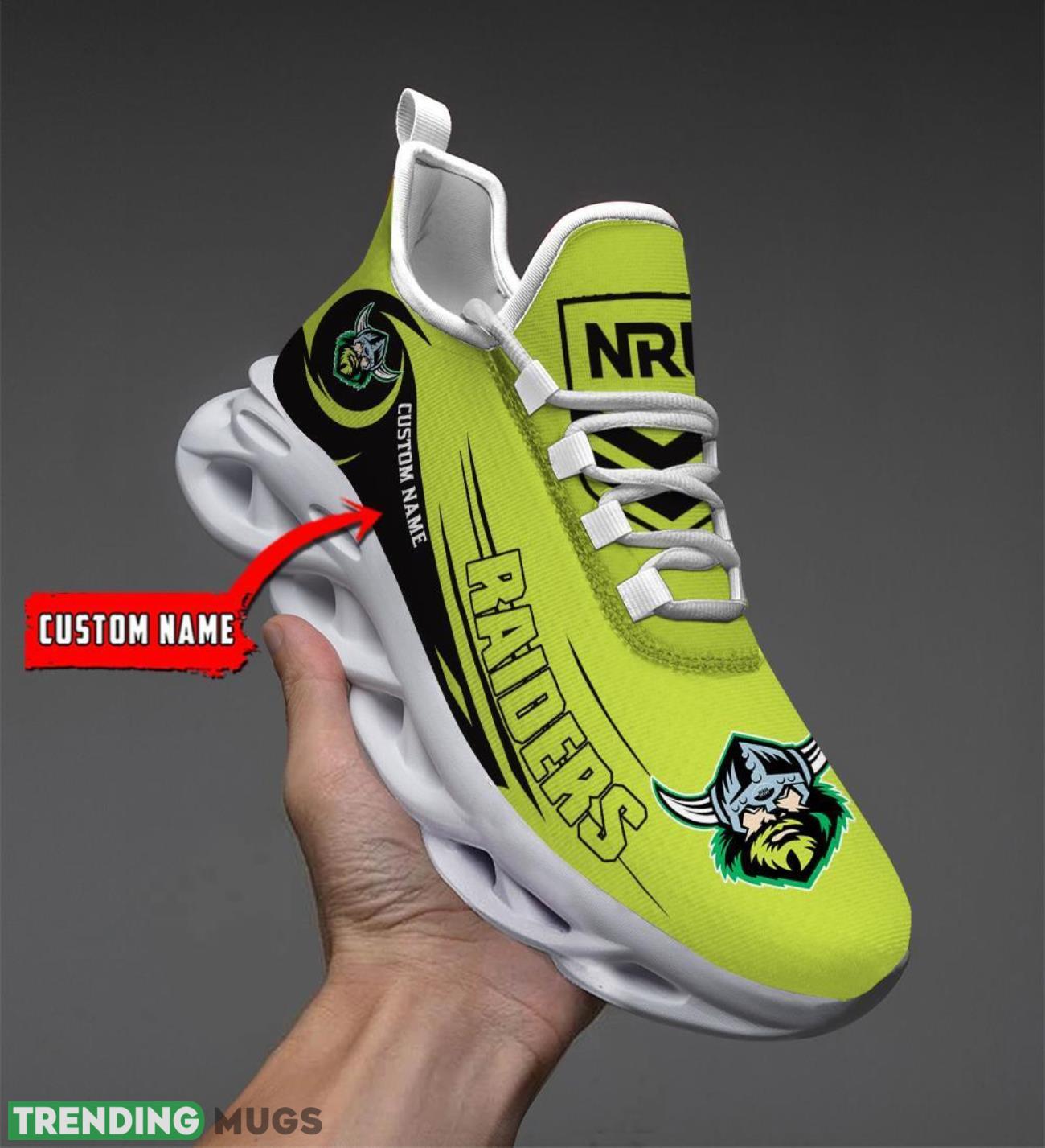 Canberra Raiders NRL Max Soul Shoes Sneakers Sport Gift For Fans Running Shoes Custom Name Product Photo 1 Canberra Raiders NRL Max Soul Shoes Sneakers Sport Gift For Fans Running Shoes Custom Name Product Photo 1