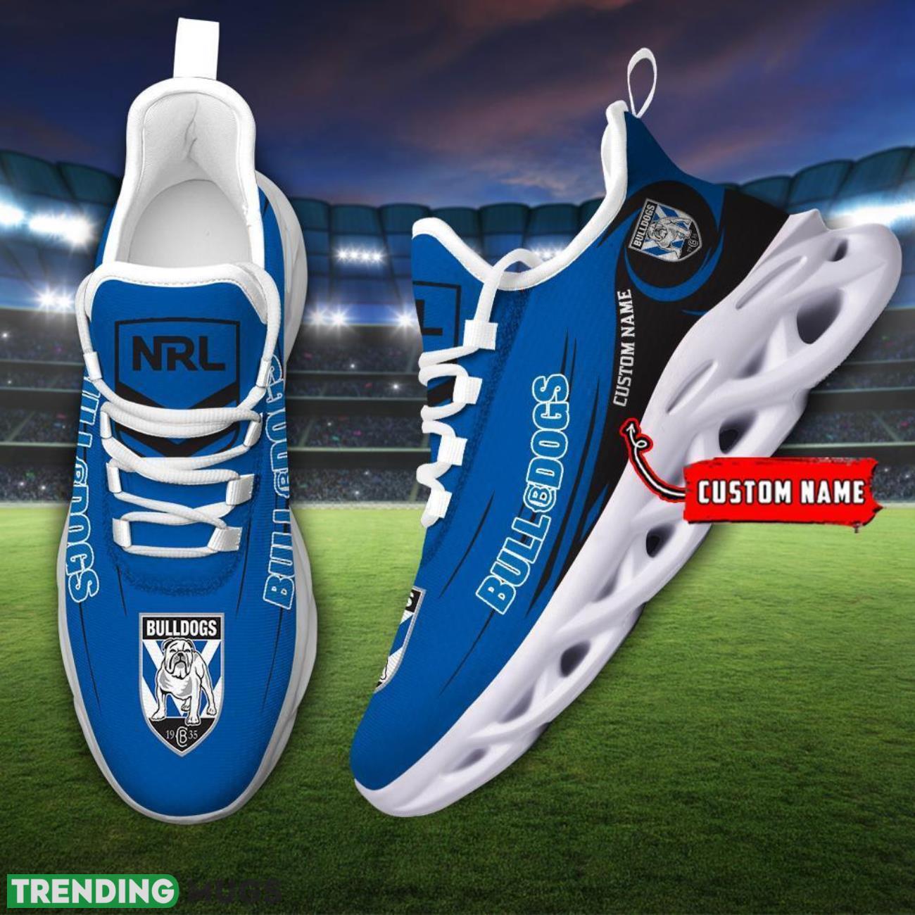 Canterbury Bulldogs NRL Max Soul Shoes Sneakers Sport Gift For Fans Running Shoes Custom Name Max Soul Canterbury Bulldogs NRL Max Soul Shoes Sneakers Sport Gift For Fans Running Shoes Custom Name Max Soul
