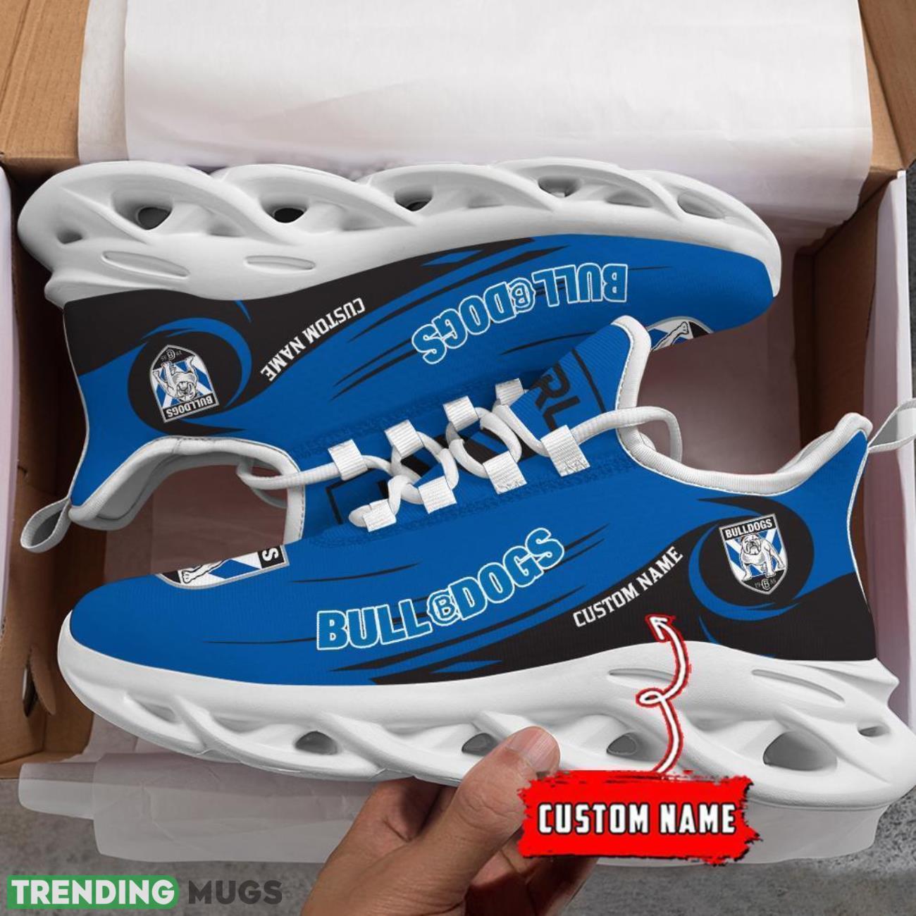 Canterbury Bulldogs NRL Max Soul Shoes Sneakers Sport Gift For Fans Running Shoes Custom Name Max Soul Canterbury Bulldogs NRL Max Soul Shoes Sneakers Sport Gift For Fans Running Shoes Custom Name Max Soul
