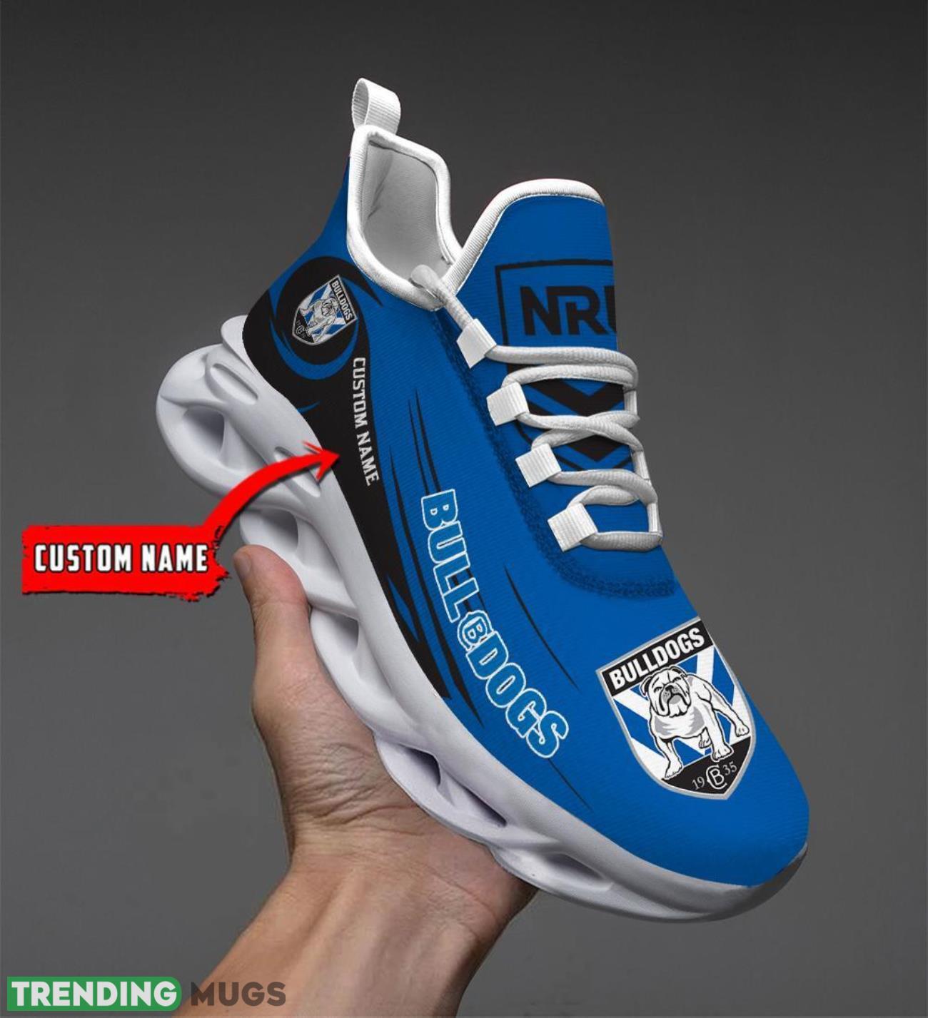 Canterbury Bulldogs NRL Max Soul Shoes Sneakers Sport Gift For Fans Running Shoes Custom Name Product Photo 1 Canterbury Bulldogs NRL Max Soul Shoes Sneakers Sport Gift For Fans Running Shoes Custom Name Product Photo 1