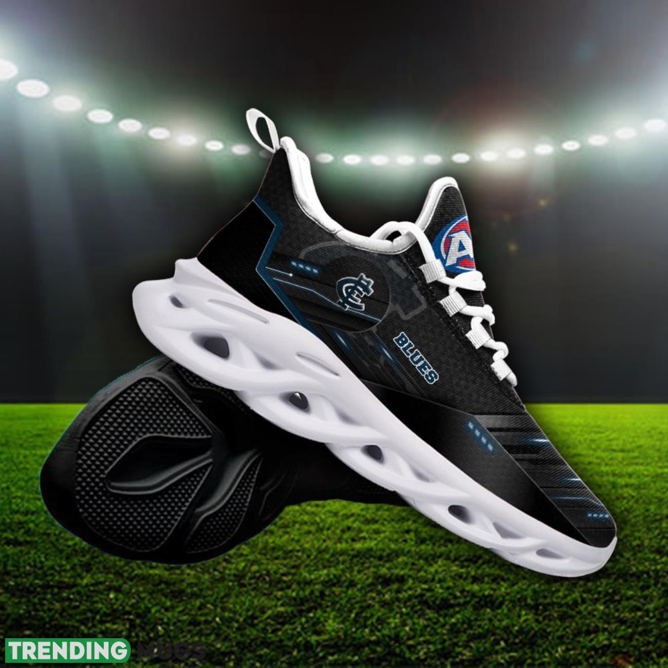 Carlton Blues AFL Max Soul Shoes 3D Printed Running Sneakers Custom Name Max Soul Carlton Blues AFL Max Soul Shoes 3D Printed Running Sneakers Custom Name Max Soul