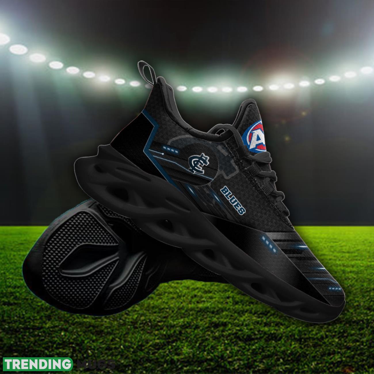 Carlton Blues AFL Max Soul Shoes 3D Printed Running Sneakers Custom Name Max Soul Carlton Blues AFL Max Soul Shoes 3D Printed Running Sneakers Custom Name Max Soul
