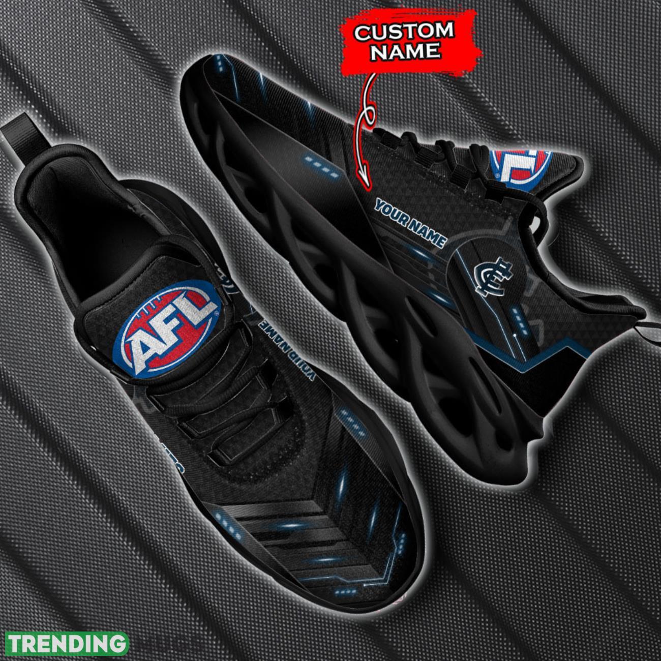 Carlton Blues AFL Max Soul Shoes 3D Printed Running Sneakers Custom Name Max Soul Carlton Blues AFL Max Soul Shoes 3D Printed Running Sneakers Custom Name Max Soul