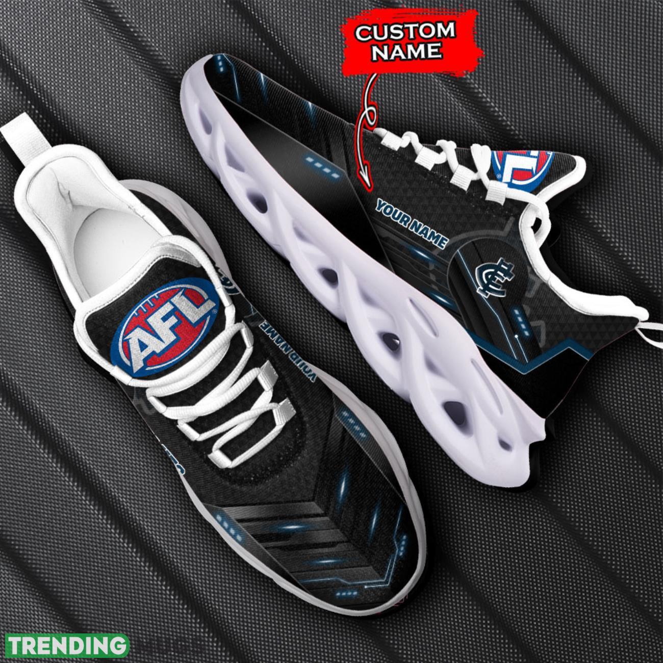 Carlton Blues AFL Max Soul Shoes 3D Printed Running Sneakers Custom Name Max Soul Carlton Blues AFL Max Soul Shoes 3D Printed Running Sneakers Custom Name Max Soul