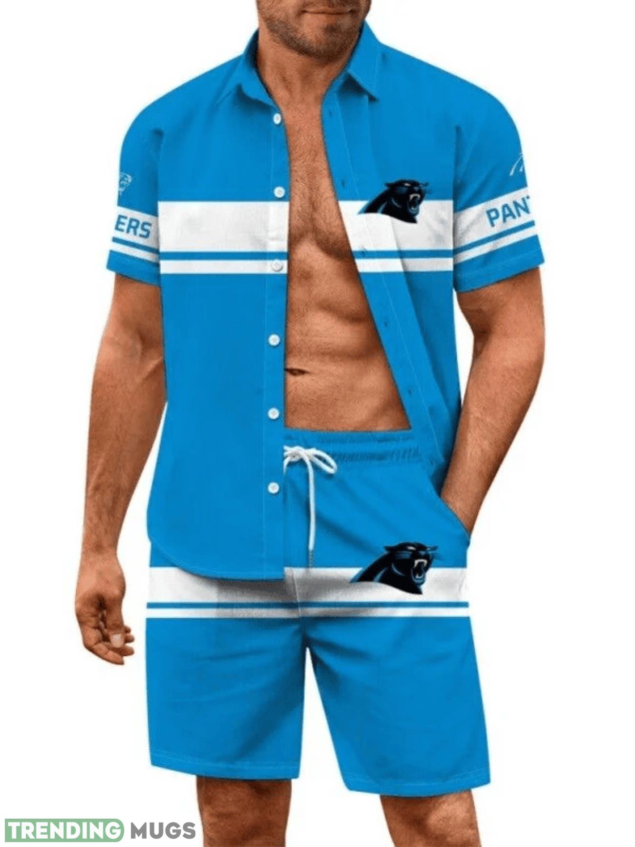 Carolina Panthers Summer Hawaiian Shirt And Shorts Basic For Fans Hawaiian & Short Carolina Panthers Summer Hawaiian Shirt And Shorts Basic For Fans Hawaiian & Short