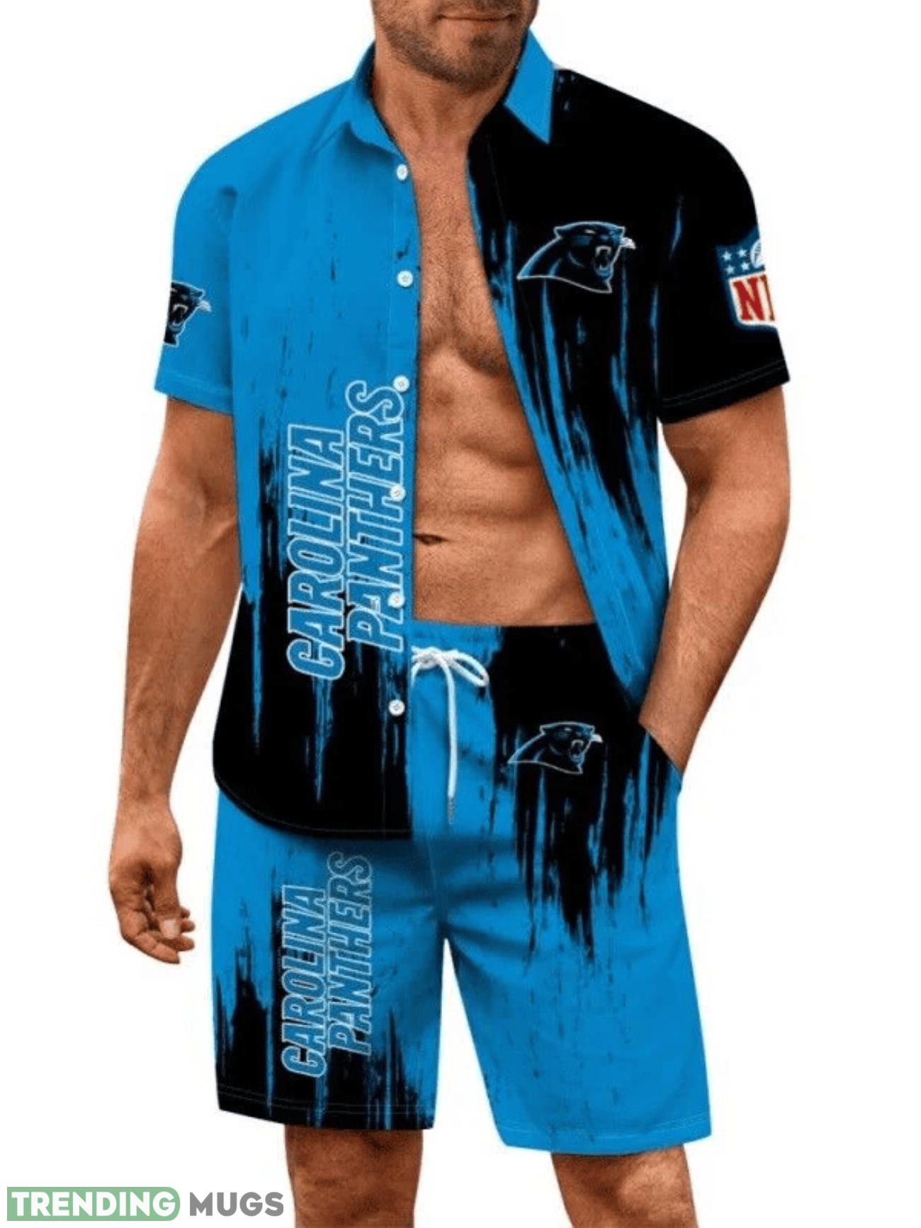 Carolina Panthers Summer Hawaiian Shirt And Shorts Vintage Beach Shirt For Fans Hawaiian & Short Carolina Panthers Summer Hawaiian Shirt And Shorts Vintage Beach Shirt For Fans Hawaiian & Short