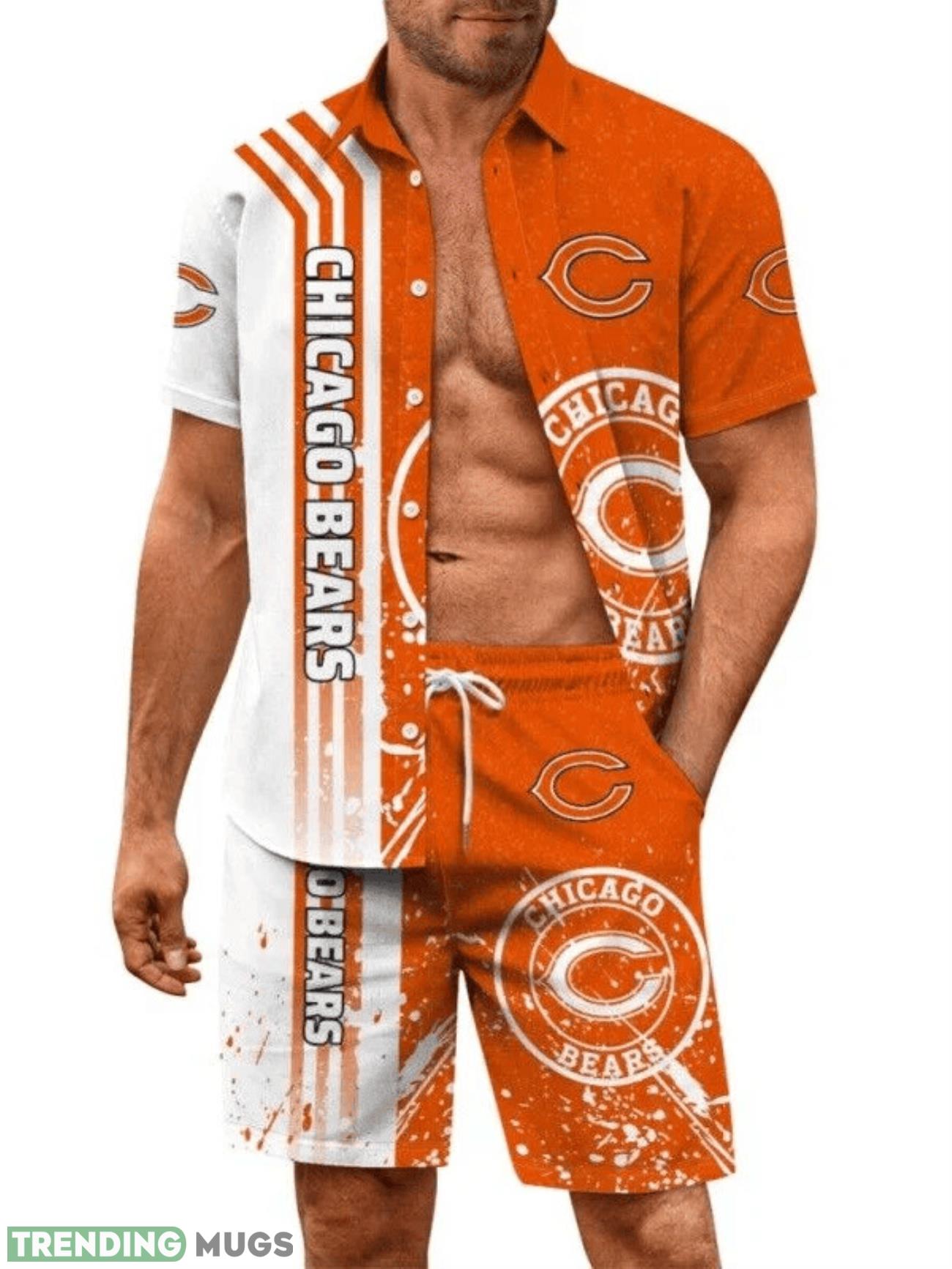 Chicago Bears Summer Hawaiian Shirt And Shorts Limited For Fans Hawaiian & Short Chicago Bears Summer Hawaiian Shirt And Shorts Limited For Fans Hawaiian & Short