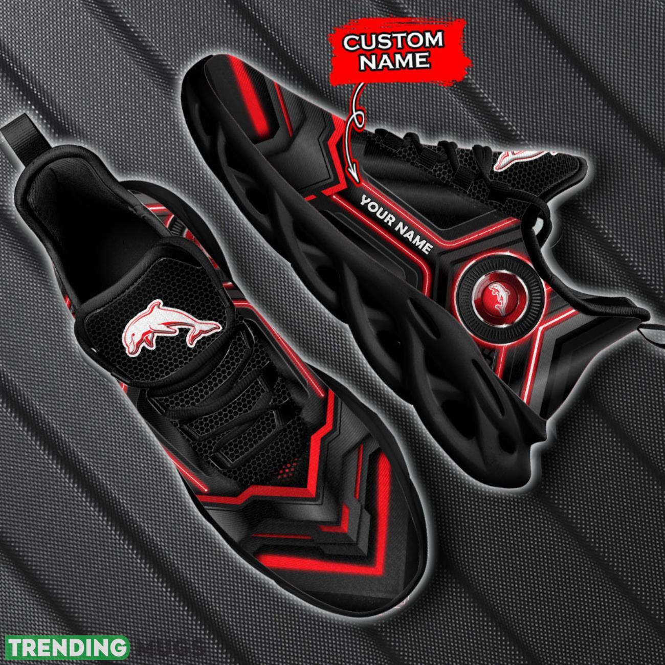 Dolphins NRL Max Soul Shoes Sneakers Ultra Personalized Name Gift Max Soul Dolphins NRL Max Soul Shoes Sneakers Ultra Personalized Name Gift Max Soul