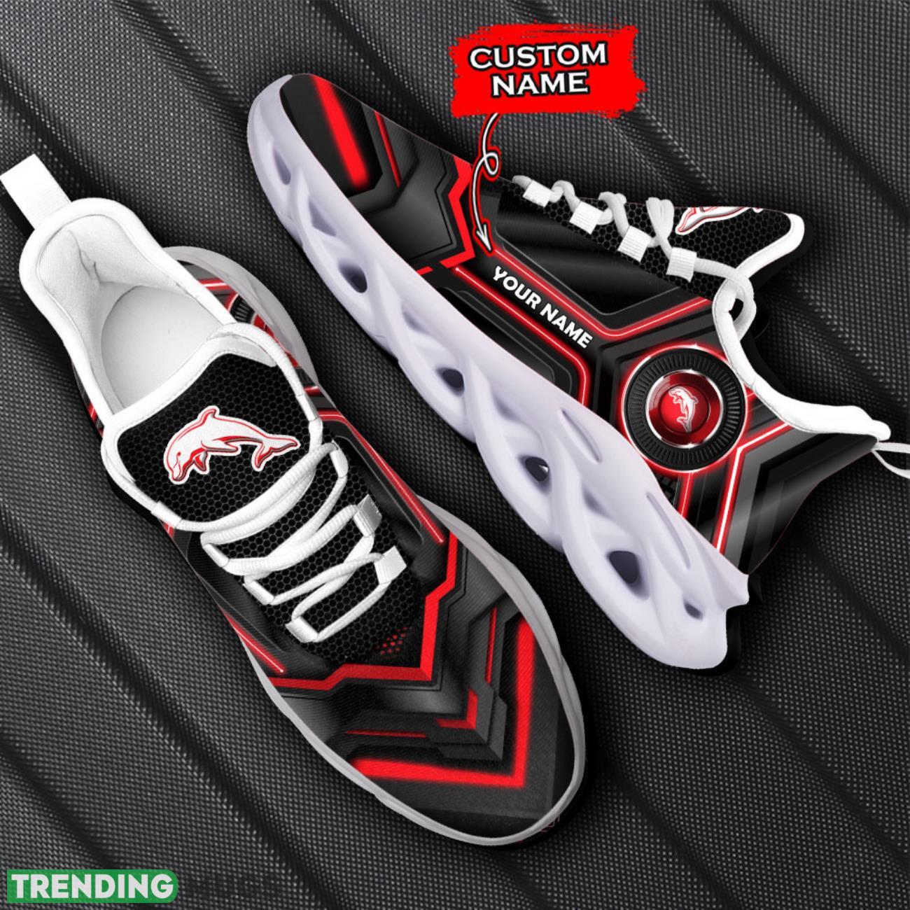 Dolphins NRL Max Soul Shoes Sneakers Ultra Personalized Name Gift Max Soul Dolphins NRL Max Soul Shoes Sneakers Ultra Personalized Name Gift Max Soul