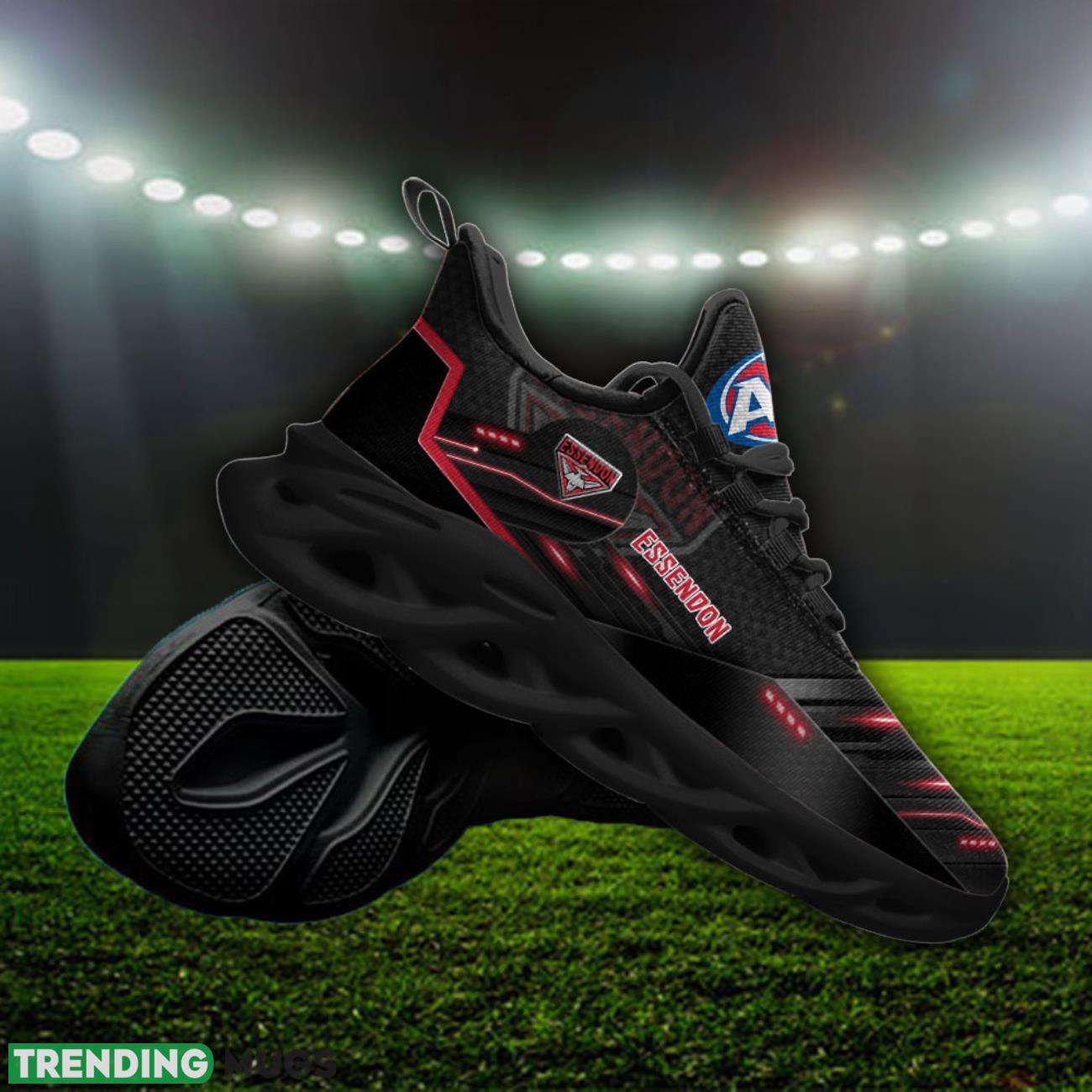 Essendon Bombers AFL Max Soul Shoes 3D Printed Running Sneakers Custom Name Max Soul Essendon Bombers AFL Max Soul Shoes 3D Printed Running Sneakers Custom Name Max Soul