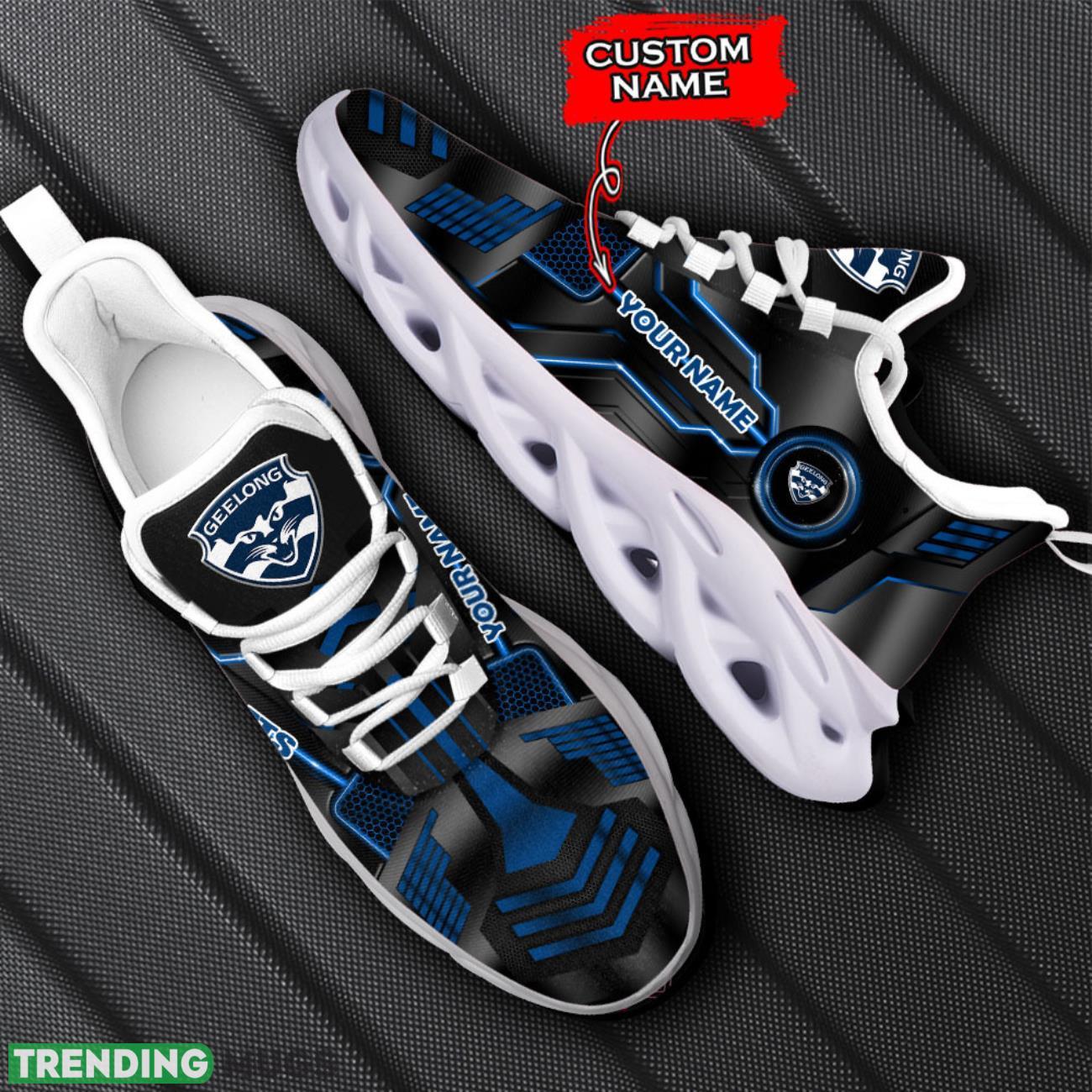 Geelong Cats AFL Custom Name Trending Shoes Men Women Max Soul Shoes Sneakers Max Soul Geelong Cats AFL Custom Name Trending Shoes Men Women Max Soul Shoes Sneakers Max Soul