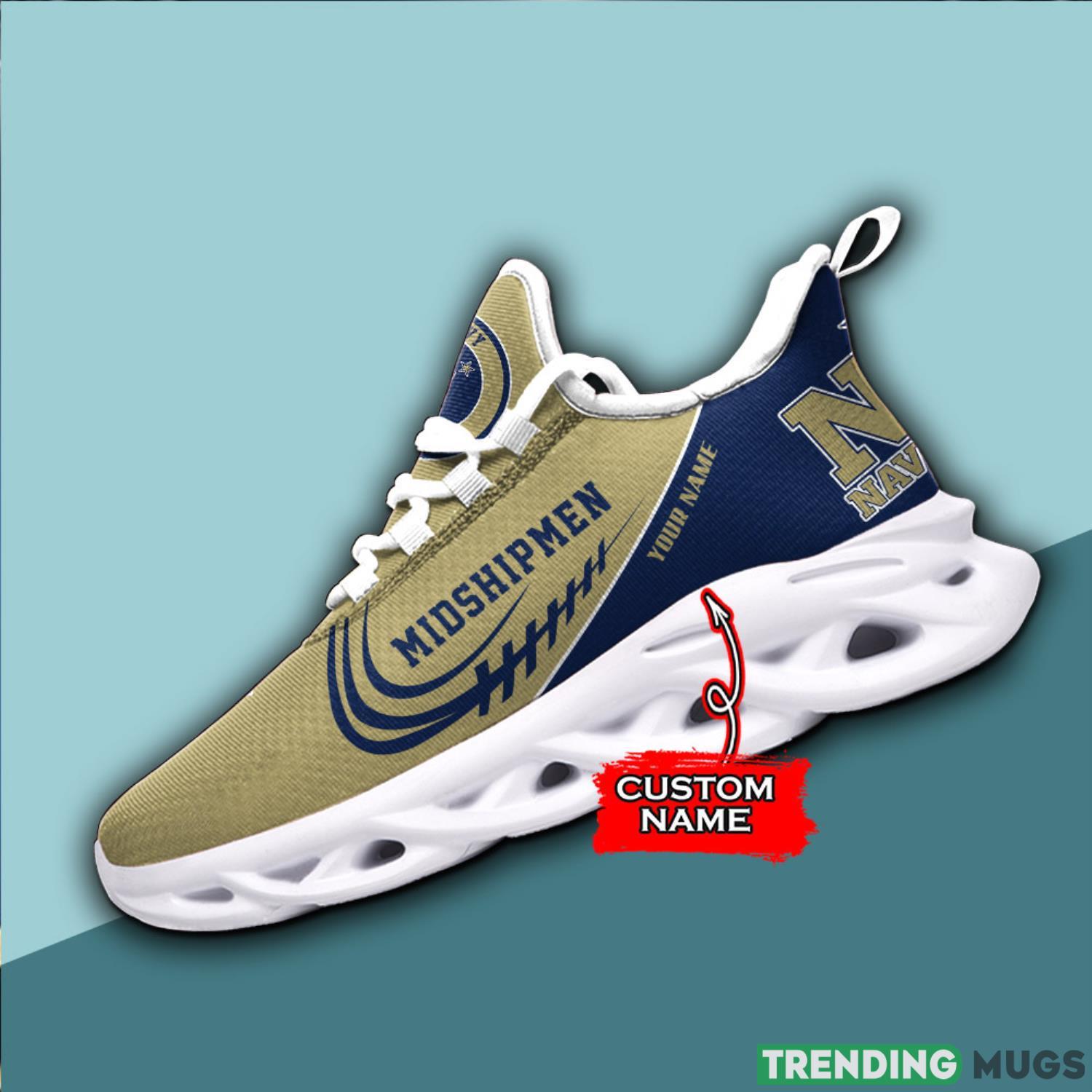Running Sneakers Navy Midshipmen NCAA Max Soul Shoes Clunky Sneakers Custom Name Gift Product Photo 1 Running Sneakers Navy Midshipmen NCAA Max Soul Shoes Clunky Sneakers Custom Name Gift Product Photo 1