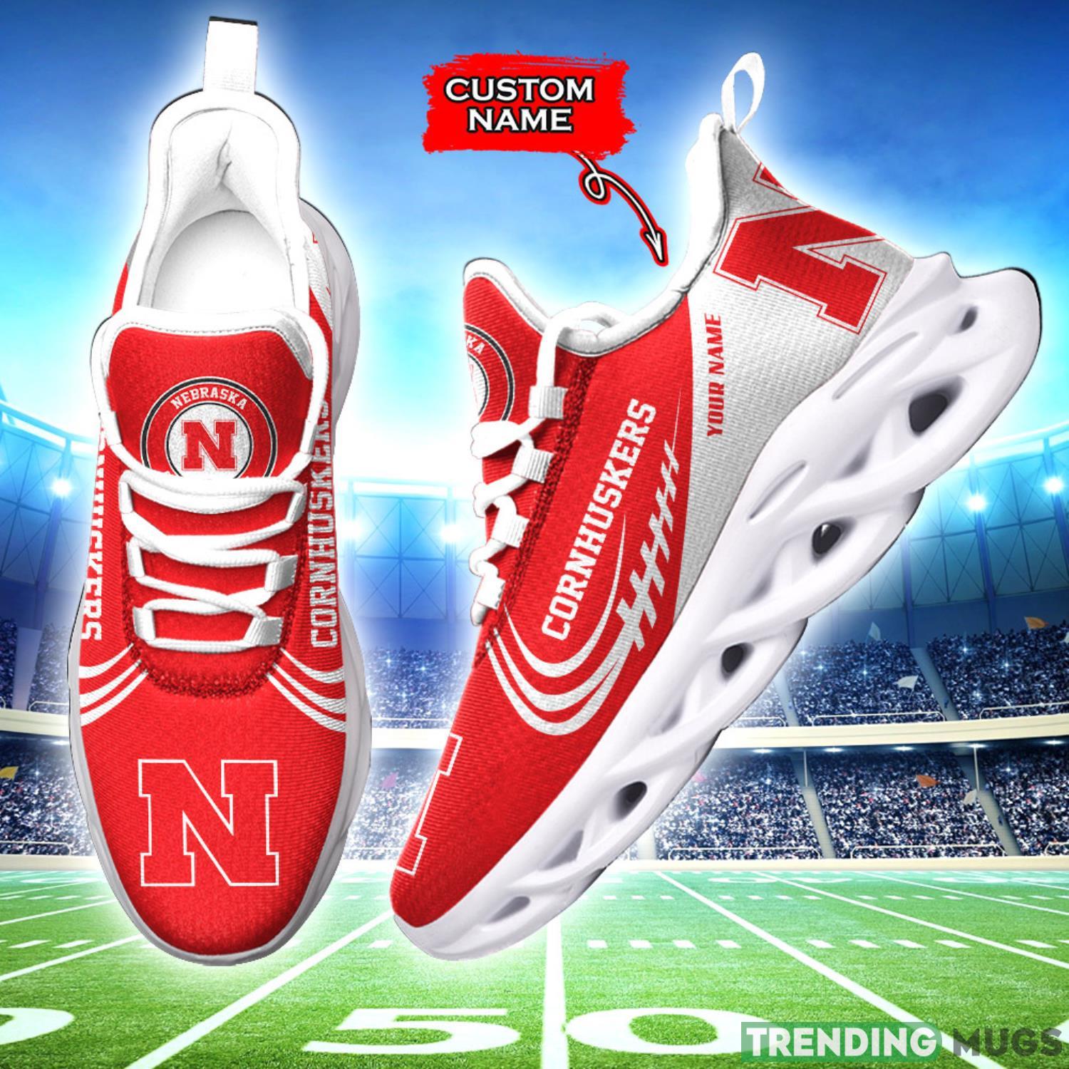 Running Sneakers Nebraska Cornhuskers NCAA Max Soul Shoes Clunky Sneakers Custom Name Gift Max Soul Running Sneakers Nebraska Cornhuskers NCAA Max Soul Shoes Clunky Sneakers Custom Name Gift Max Soul