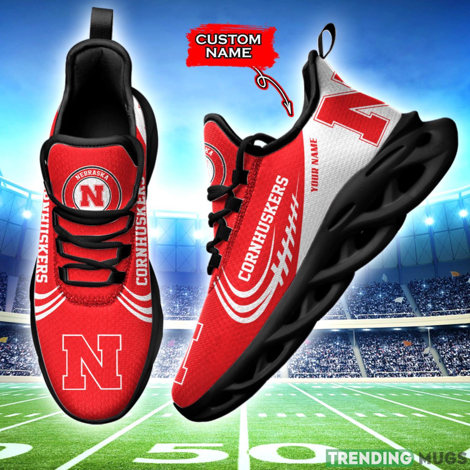 Running Sneakers Nebraska Cornhuskers NCAA Max Soul Shoes Clunky Sneakers Custom Name Gift Max Soul Running Sneakers Nebraska Cornhuskers NCAA Max Soul Shoes Clunky Sneakers Custom Name Gift Max Soul