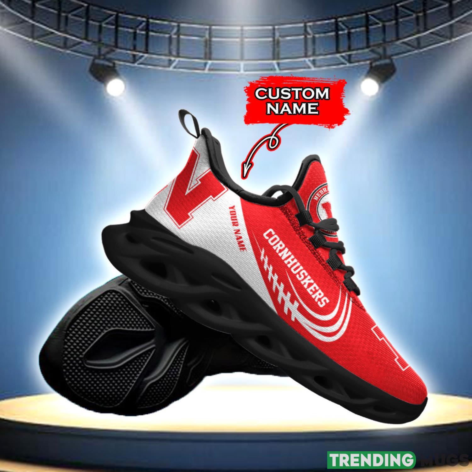 Running Sneakers Nebraska Cornhuskers NCAA Max Soul Shoes Clunky Sneakers Custom Name Gift Max Soul Running Sneakers Nebraska Cornhuskers NCAA Max Soul Shoes Clunky Sneakers Custom Name Gift Max Soul
