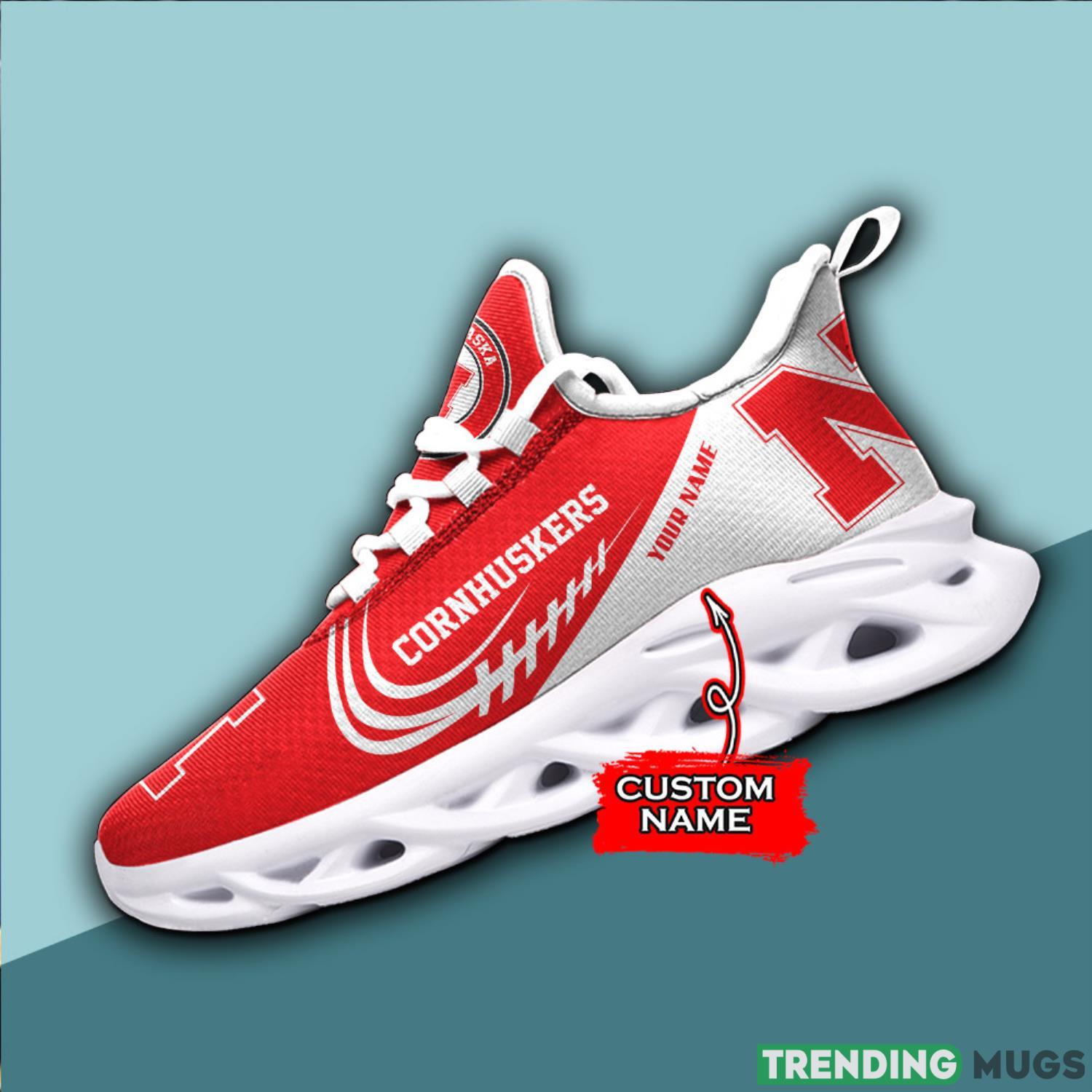 Running Sneakers Nebraska Cornhuskers NCAA Max Soul Shoes Clunky Sneakers Custom Name Gift Product Photo 1 Running Sneakers Nebraska Cornhuskers NCAA Max Soul Shoes Clunky Sneakers Custom Name Gift Product Photo 1
