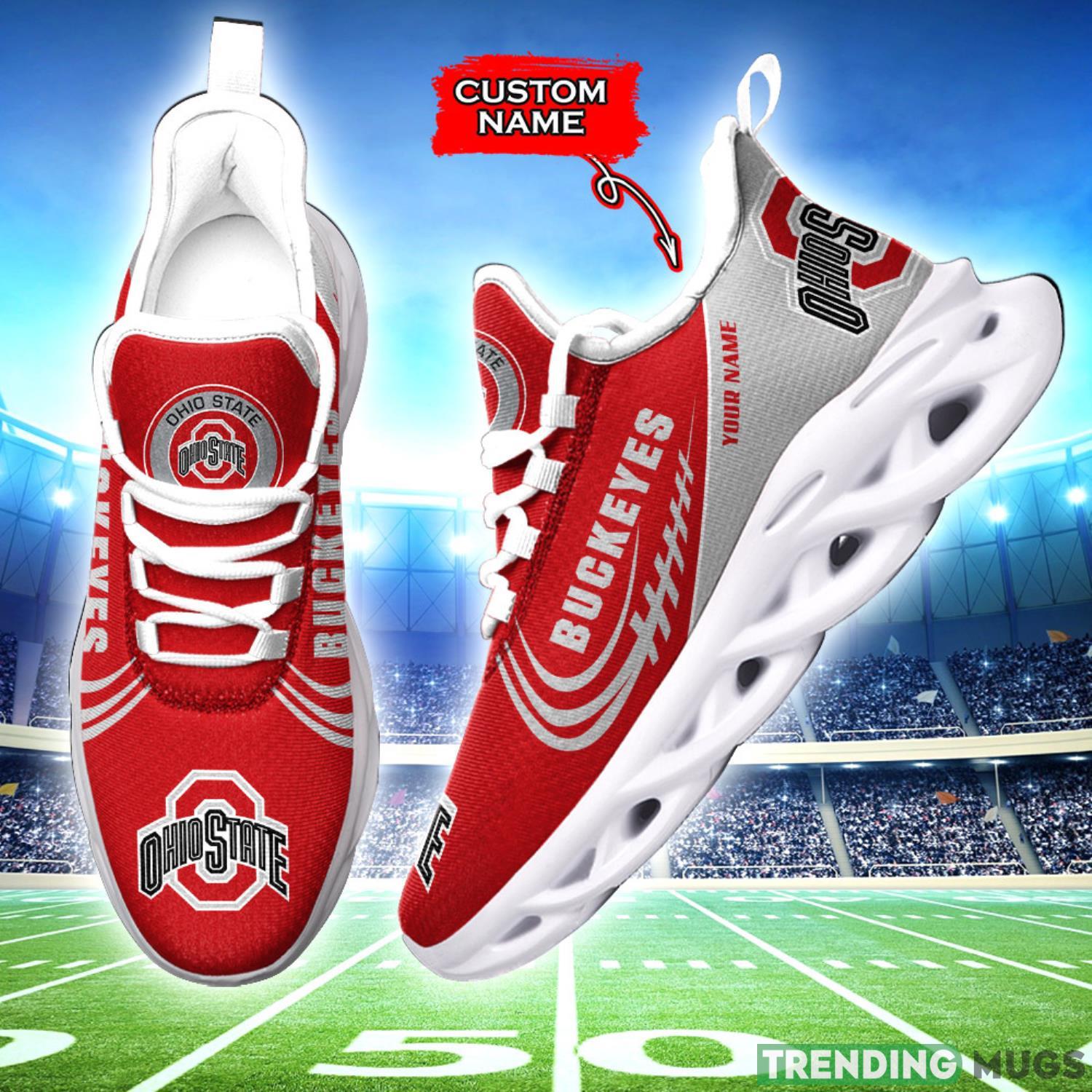 Running Sneakers Ohio State Buckeyes NCAA Max Soul Shoes Clunky Sneakers Custom Name Gift Max Soul Running Sneakers Ohio State Buckeyes NCAA Max Soul Shoes Clunky Sneakers Custom Name Gift Max Soul