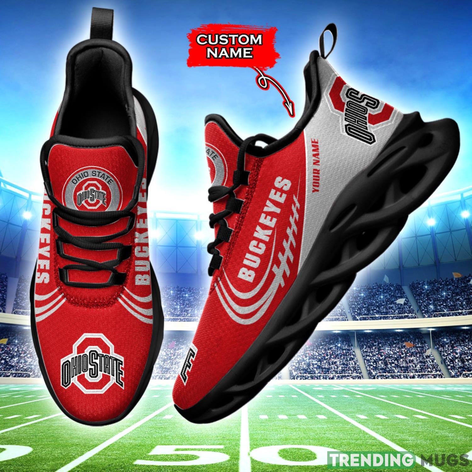 Running Sneakers Ohio State Buckeyes NCAA Max Soul Shoes Clunky Sneakers Custom Name Gift Max Soul Running Sneakers Ohio State Buckeyes NCAA Max Soul Shoes Clunky Sneakers Custom Name Gift Max Soul