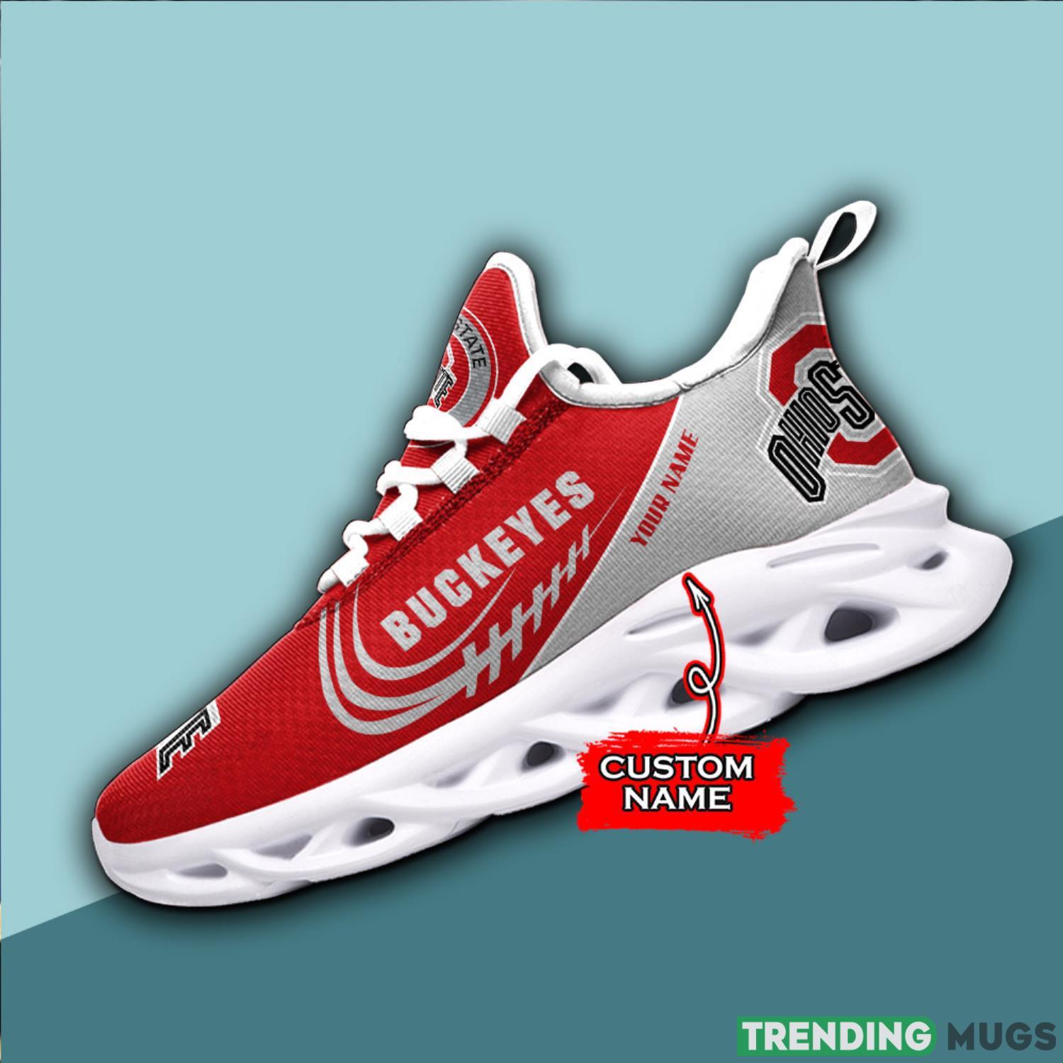 Running Sneakers Ohio State Buckeyes NCAA Max Soul Shoes Clunky Sneakers Custom Name Gift Max Soul Running Sneakers Ohio State Buckeyes NCAA Max Soul Shoes Clunky Sneakers Custom Name Gift Max Soul