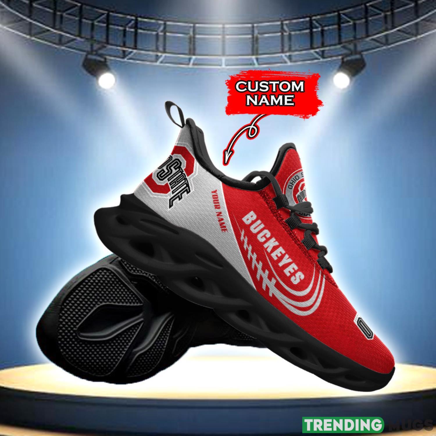 Running Sneakers Ohio State Buckeyes NCAA Max Soul Shoes Clunky Sneakers Custom Name Gift Max Soul Running Sneakers Ohio State Buckeyes NCAA Max Soul Shoes Clunky Sneakers Custom Name Gift Max Soul
