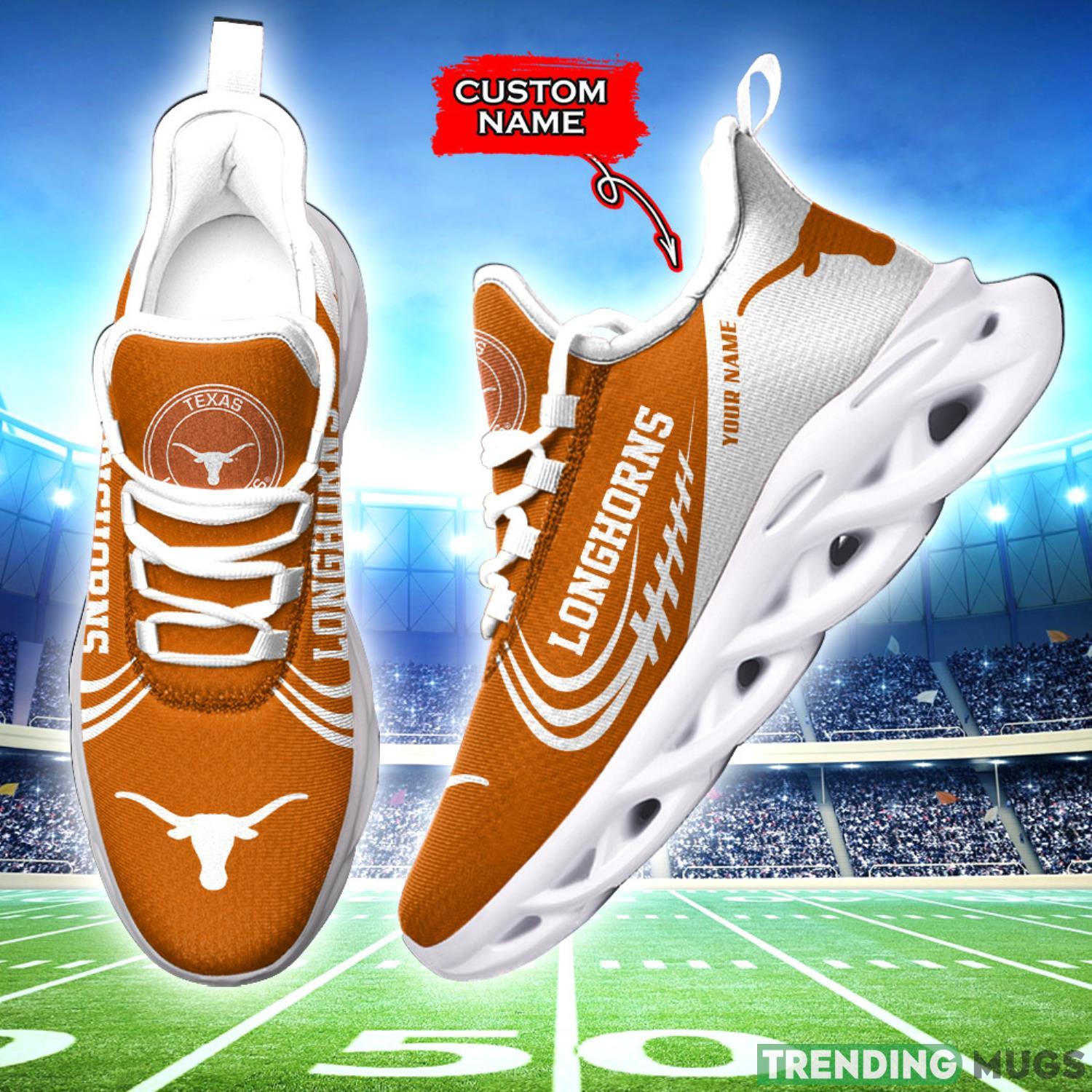 Running Sneakers Texas Longhorns NCAA Max Soul Shoes Clunky Sneakers Custom Name Gift Max Soul Running Sneakers Texas Longhorns NCAA Max Soul Shoes Clunky Sneakers Custom Name Gift Max Soul