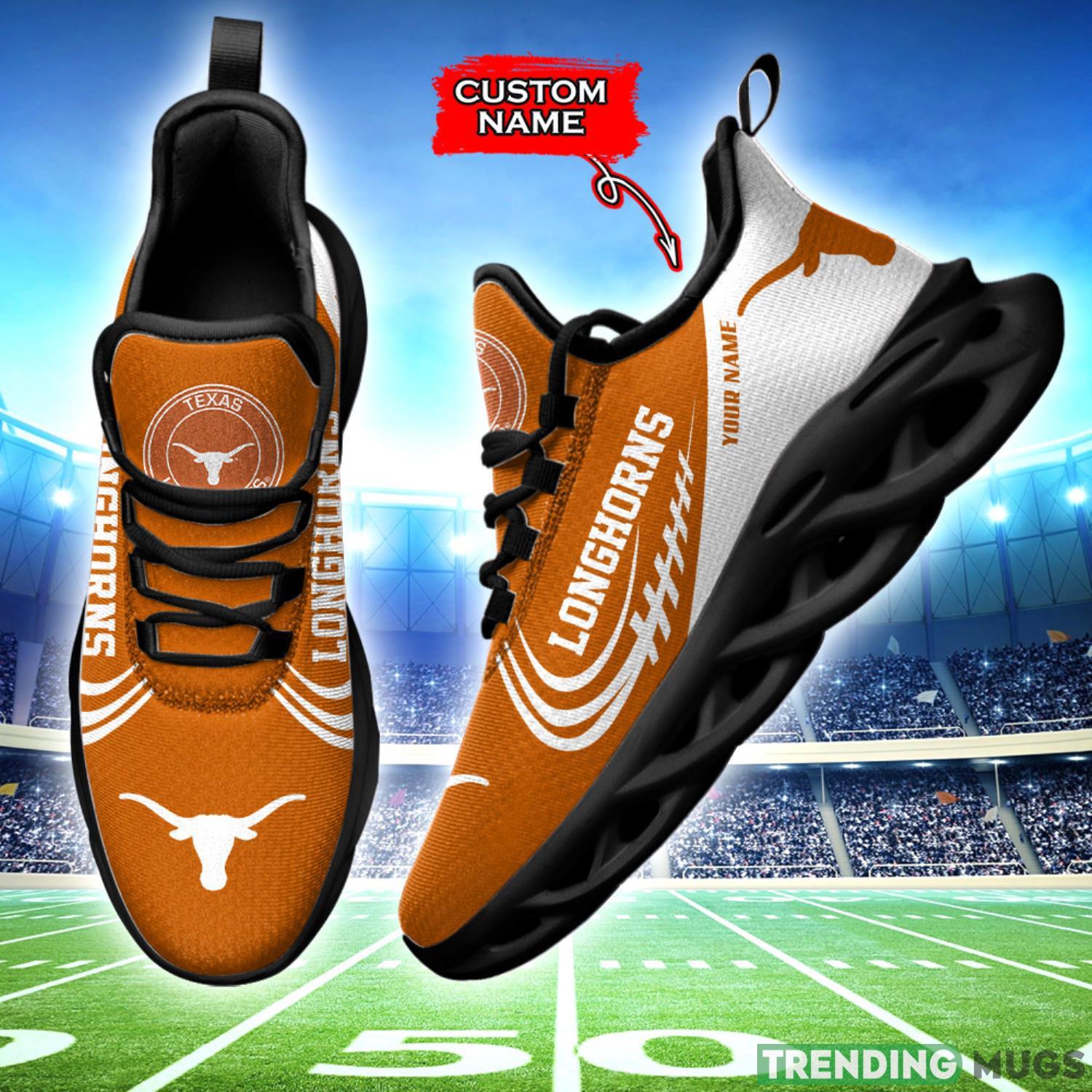 Running Sneakers Texas Longhorns NCAA Max Soul Shoes Clunky Sneakers Custom Name Gift Max Soul Running Sneakers Texas Longhorns NCAA Max Soul Shoes Clunky Sneakers Custom Name Gift Max Soul