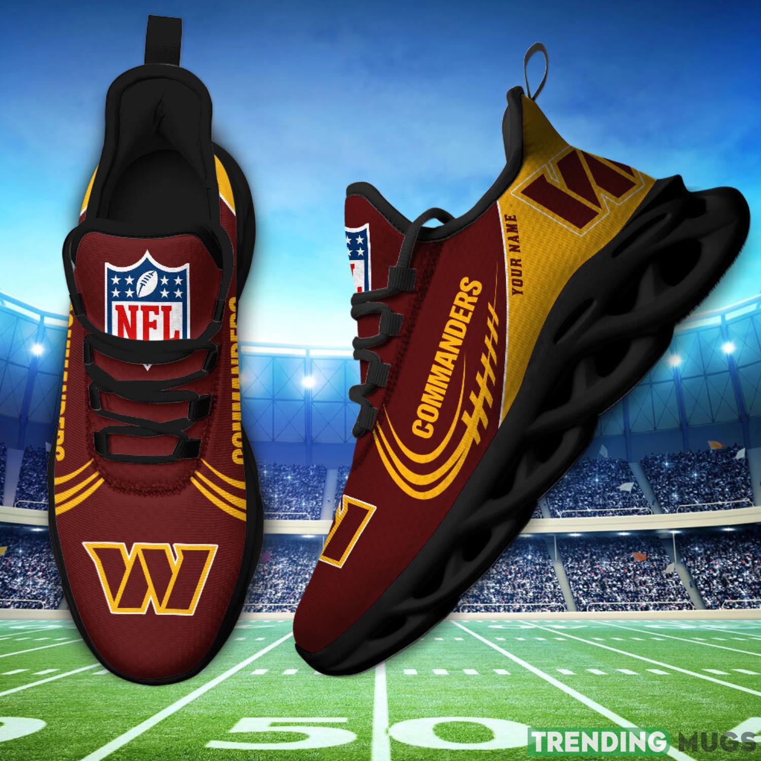 Running Sneakers Washington Redskins NFL Max Soul Shoes Clunky Sneakers Custom Name Gift Max Soul Running Sneakers Washington Redskins NFL Max Soul Shoes Clunky Sneakers Custom Name Gift Max Soul