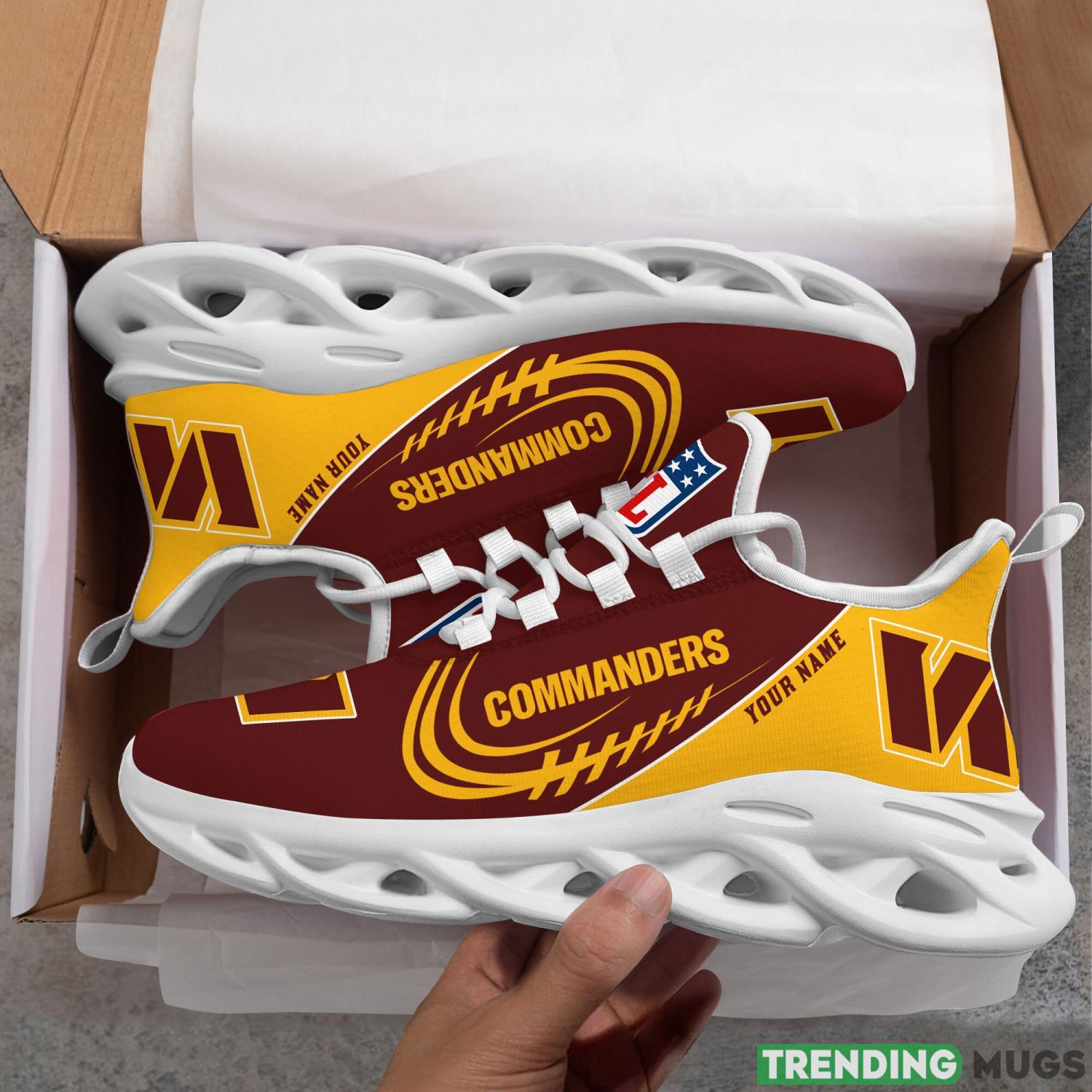 Running Sneakers Washington Redskins NFL Max Soul Shoes Clunky Sneakers Custom Name Gift Max Soul Running Sneakers Washington Redskins NFL Max Soul Shoes Clunky Sneakers Custom Name Gift Max Soul