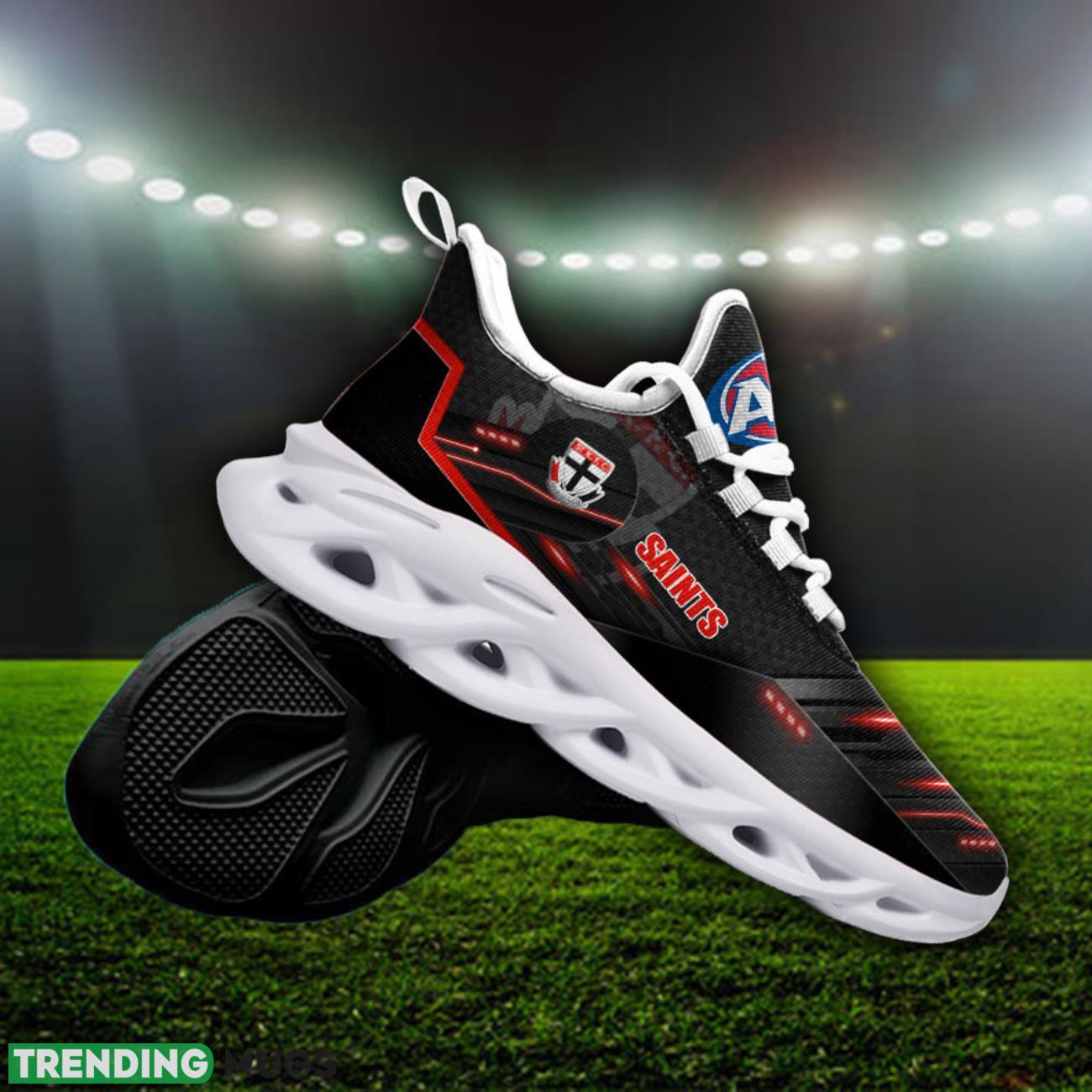 St Kilda Saints AFL Max Soul Shoes 3D Printed Running Sneakers Custom Name Max Soul St Kilda Saints AFL Max Soul Shoes 3D Printed Running Sneakers Custom Name Max Soul