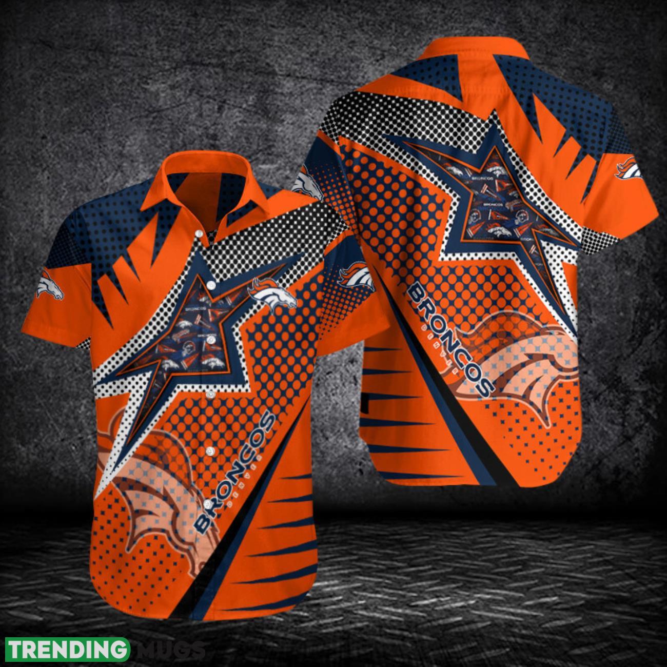 Denver Broncos Button Shirt Team Shirt 3D Hawaii Shirt Product Photo 1