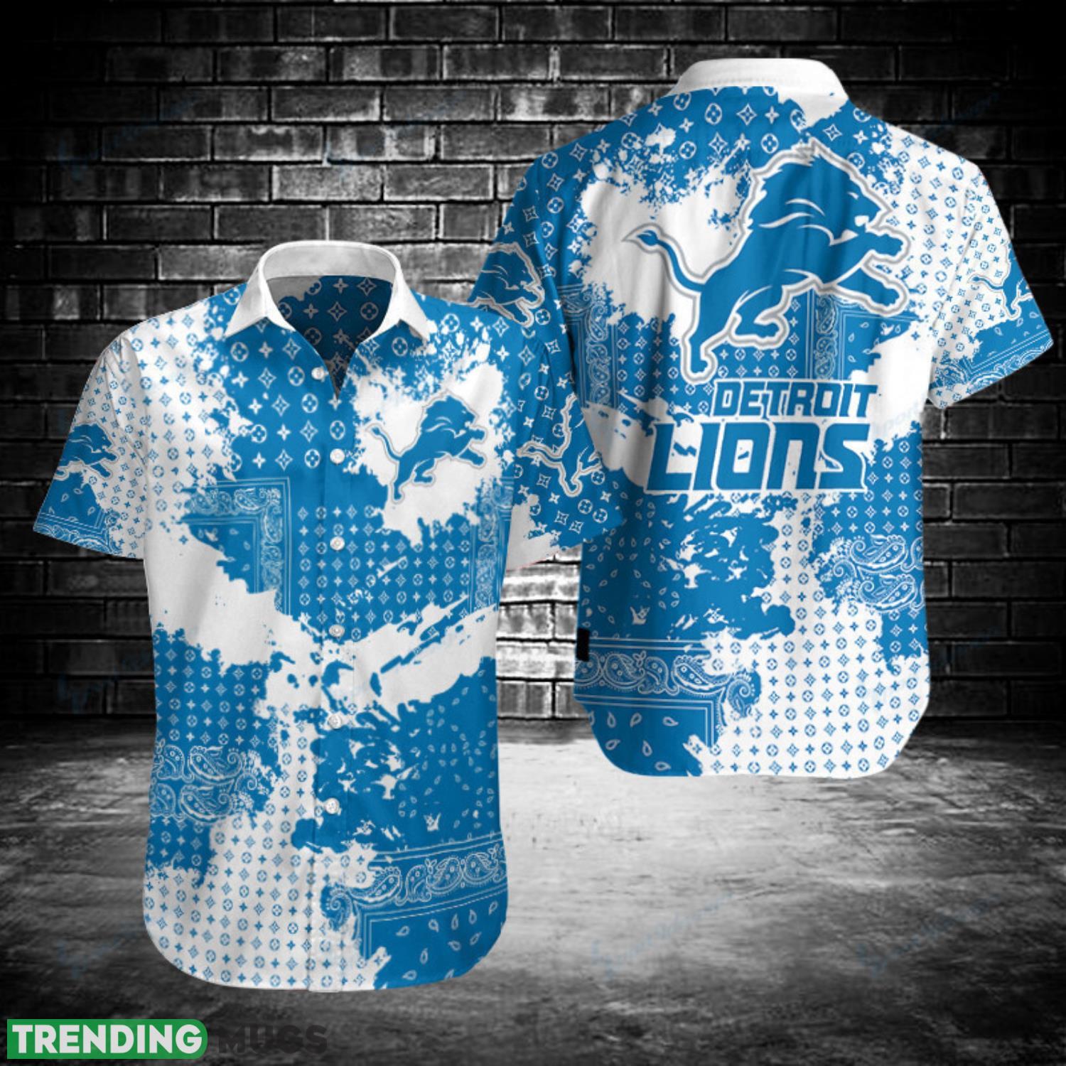 Detroit Lions Button Shirt Sport Team Gift Hawaiian Shirt Product Photo 1